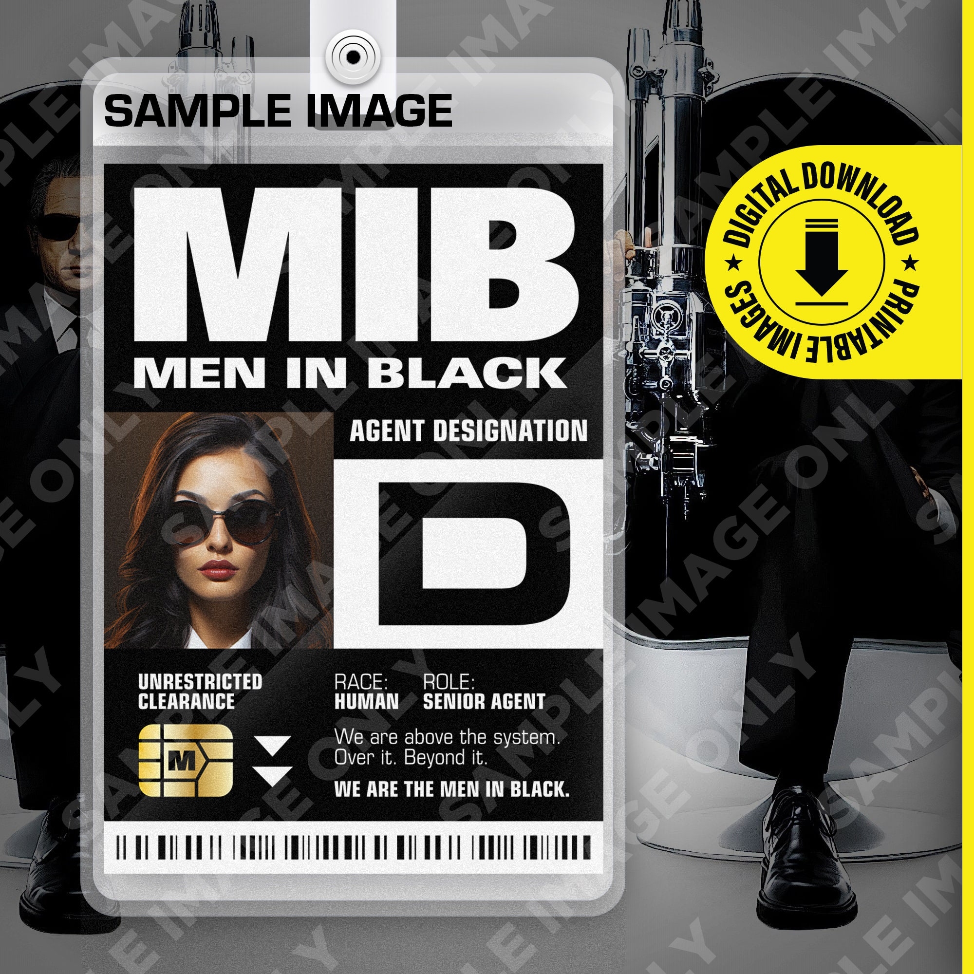 PDF Download Custom MIB Special Agent Men In Black ID Badge Card Halloween Cosplay Costume Name Tag Card Size 2 375 In X 3 375 In Etsy UK PDF Download Custom MIB Special Agent Men In Black ID Badge Card Halloween Cosplay Costume Name Tag Card Size 2 375 In X 3 375 In Etsy UK