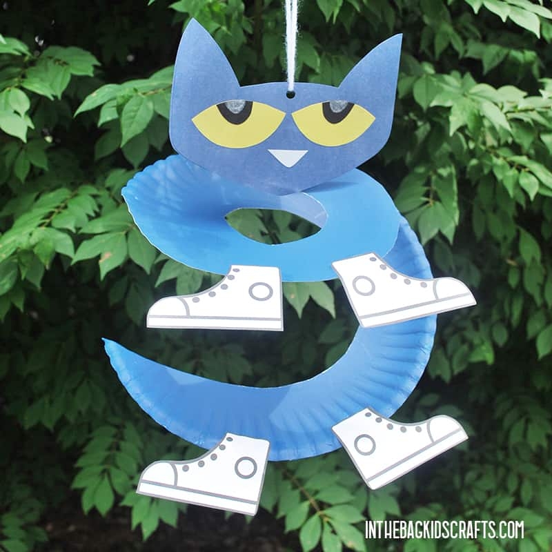Pete The Cat Paper Plate Craft FREE Template In The Bag Kids 