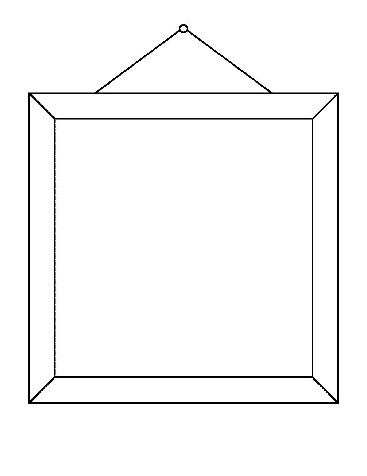 Picture Frame FREE Printable Template Planerium