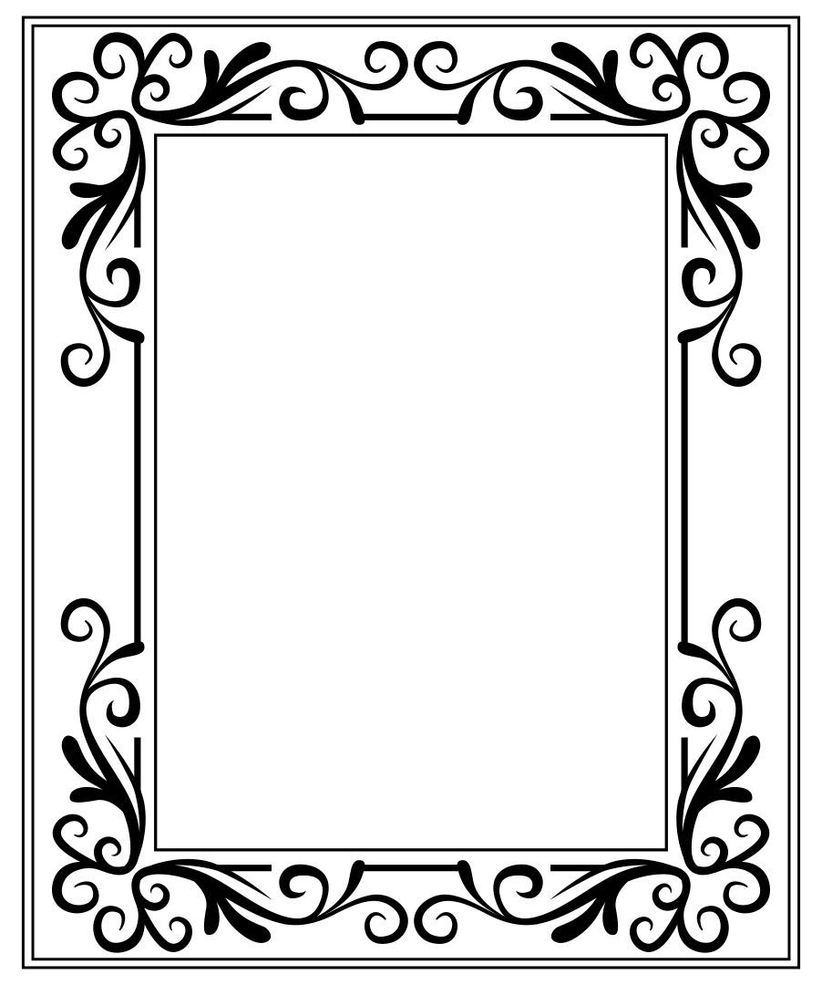 Downloadable Free Printable Picture Frame Templates