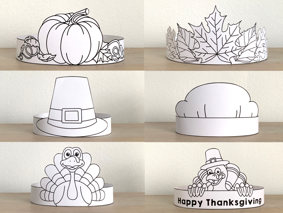 Pilgrim Paper Hat Hammerite Thanksgiving Printable