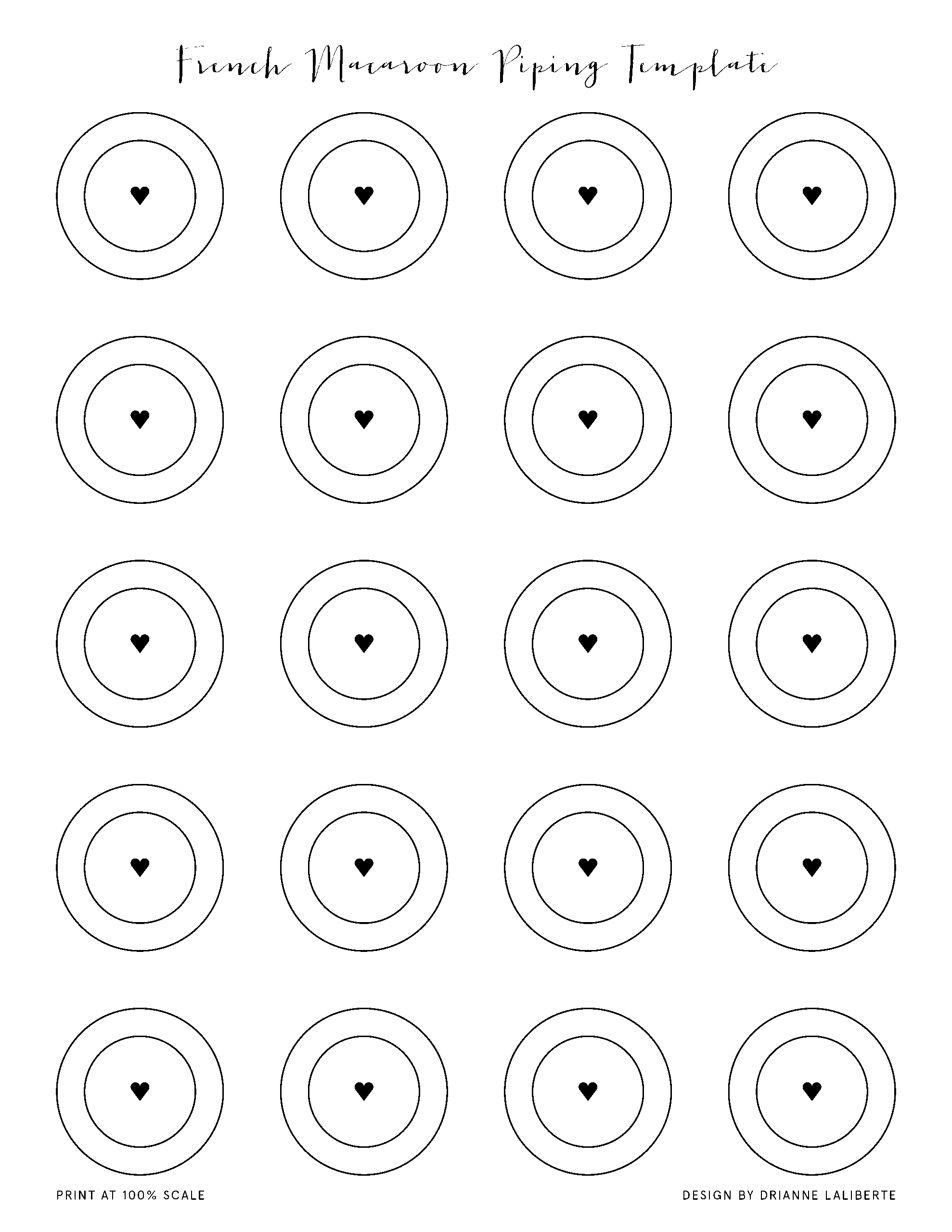 Macaron Template Printable Free Macaron Template Printable Free