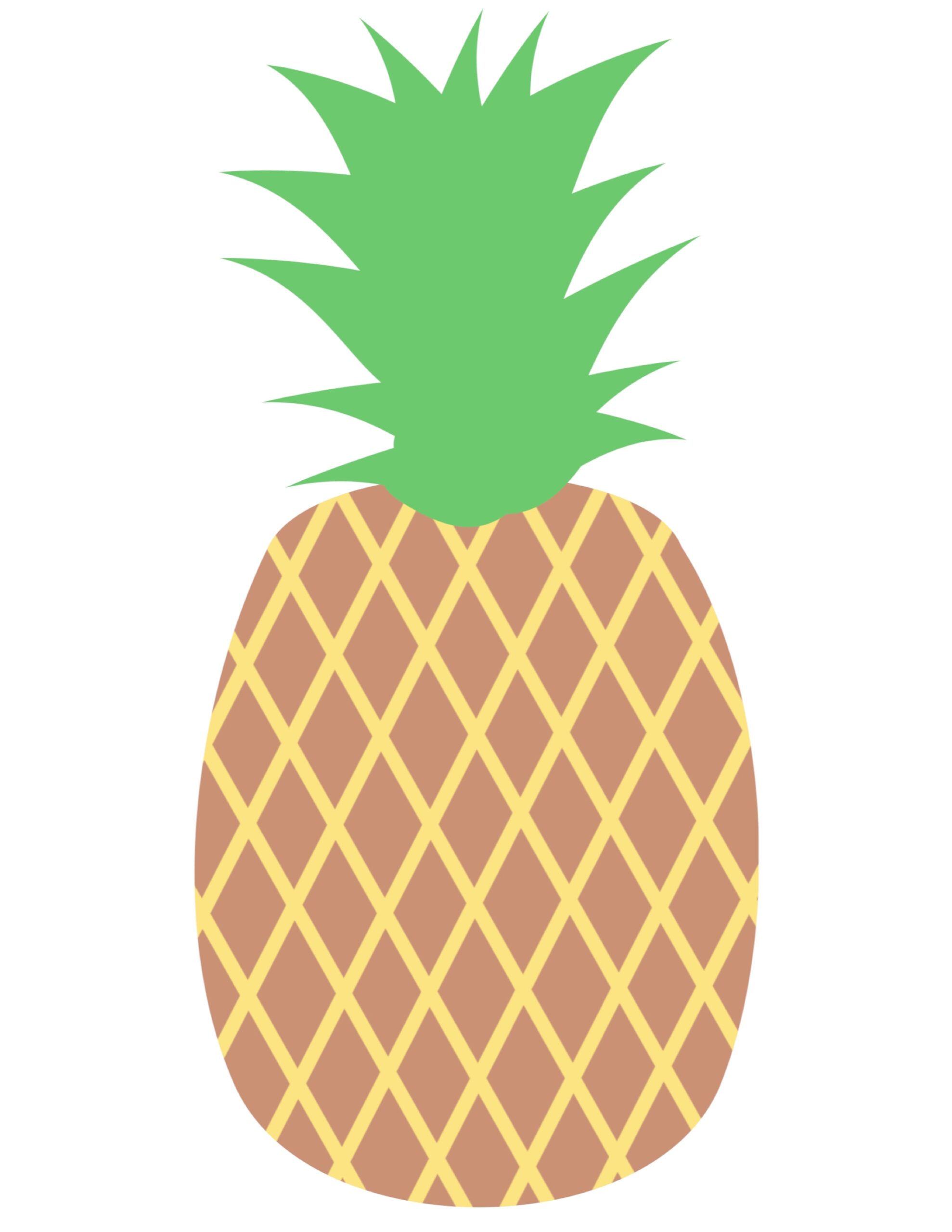 Free Printable Pineapple Template