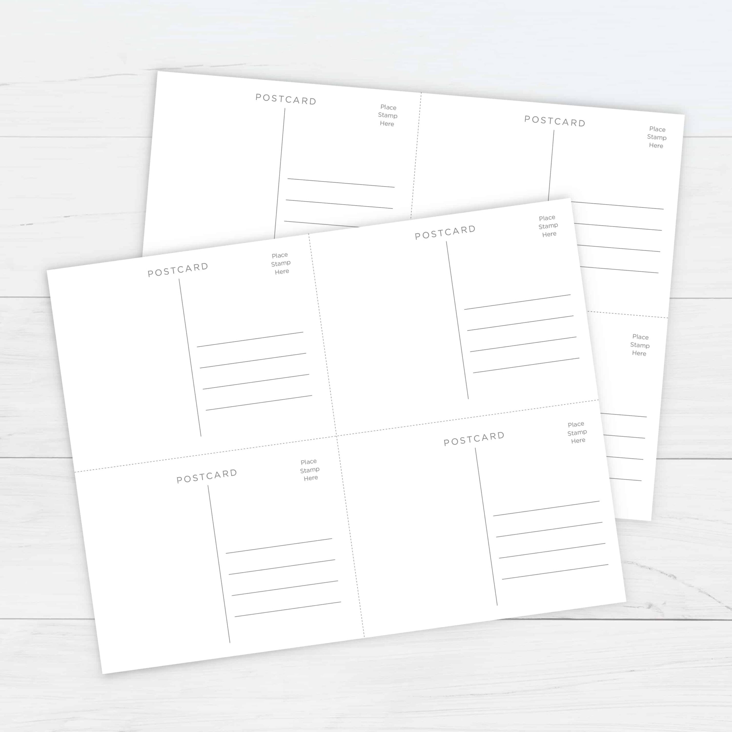 Free Postcard Templates Printable