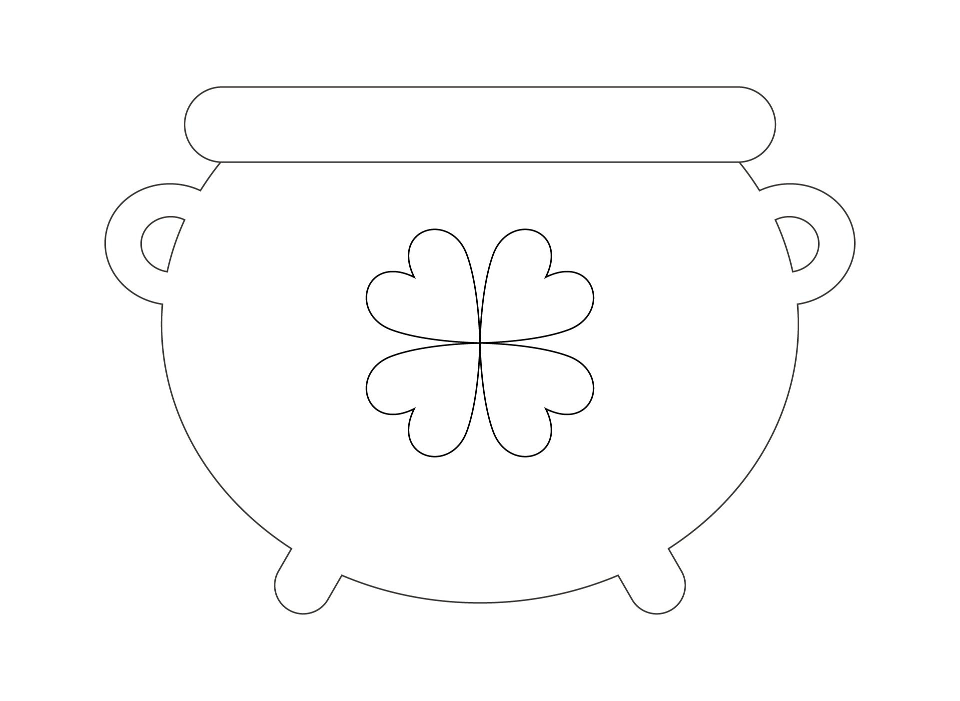 Free Printable Pot Of Gold Template Free Printable Pot Of Gold Template