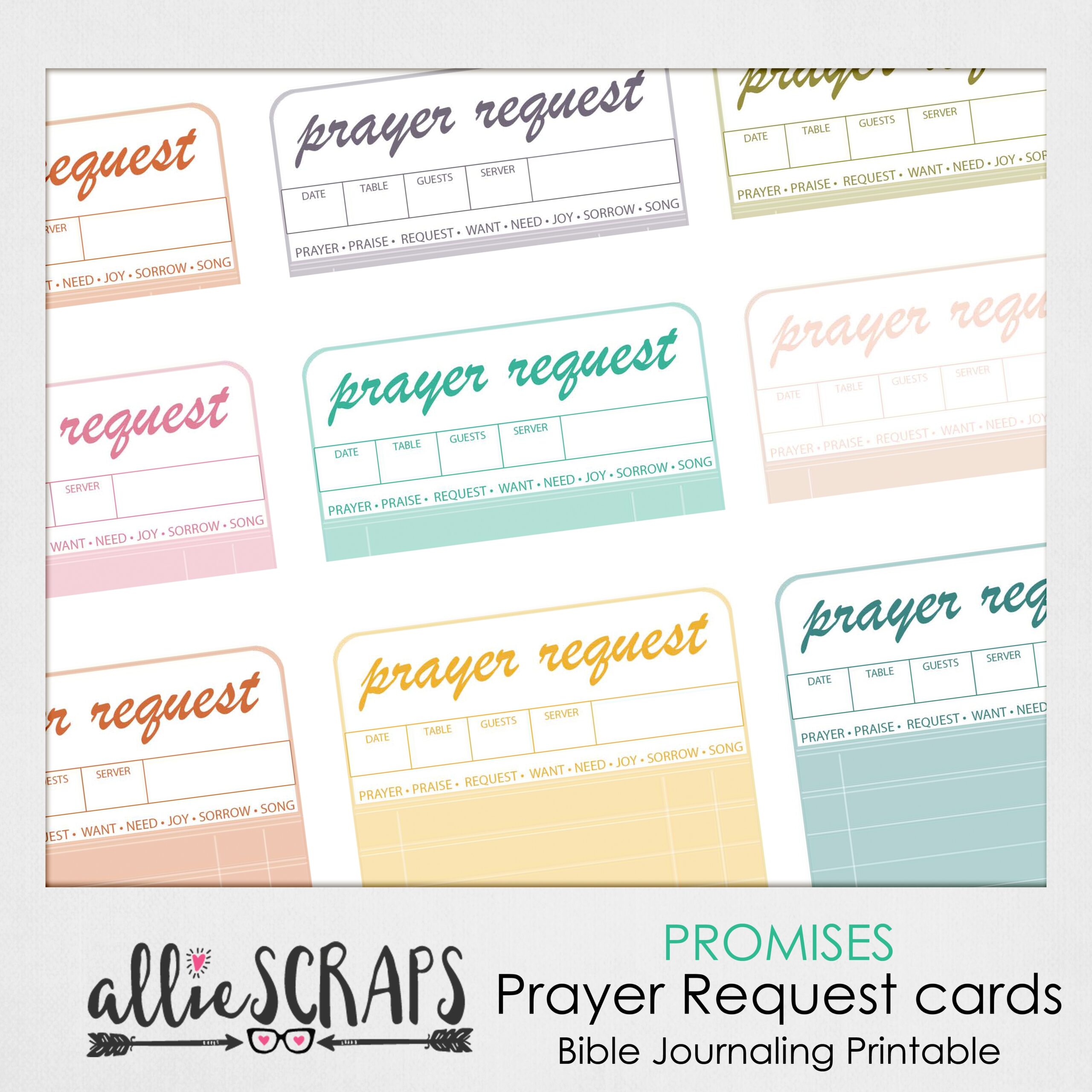 Prayer Request Cards Highest Printable