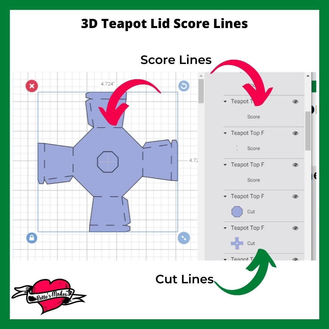 Pretty Paper Teapot Template And Tutorial Bettes Makes