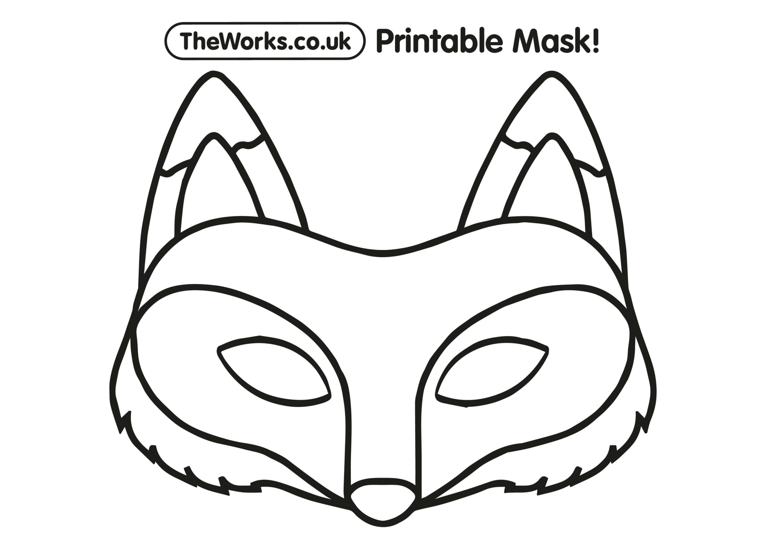 Print At Home Animal Masks The Works