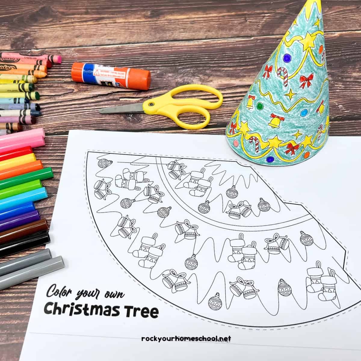 Printable 3D Christmas Tree Template For DIY Holiday Fun 2 Free 