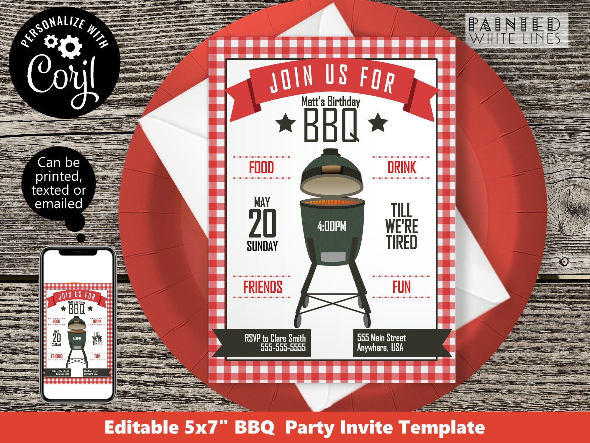 Free Printable Bbq Invitation Template Free Printable Bbq Invitation Template