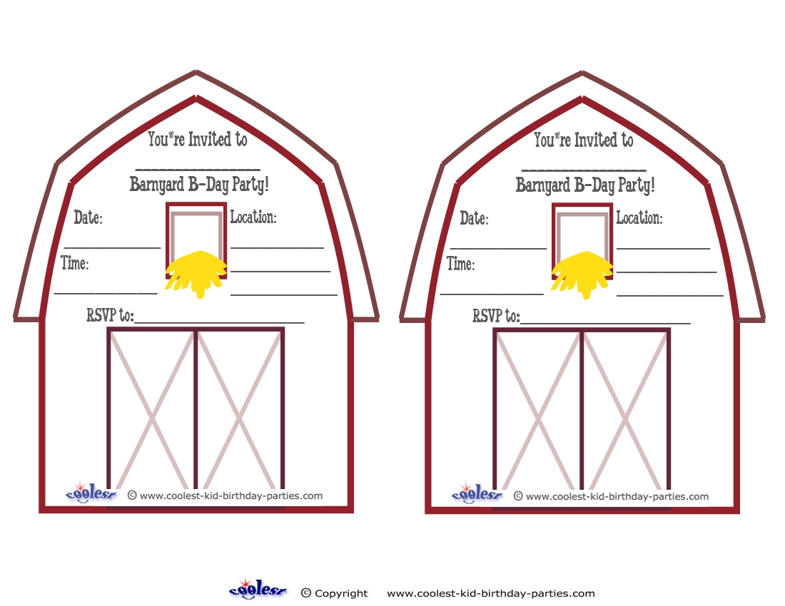 Barn Template Printable Free