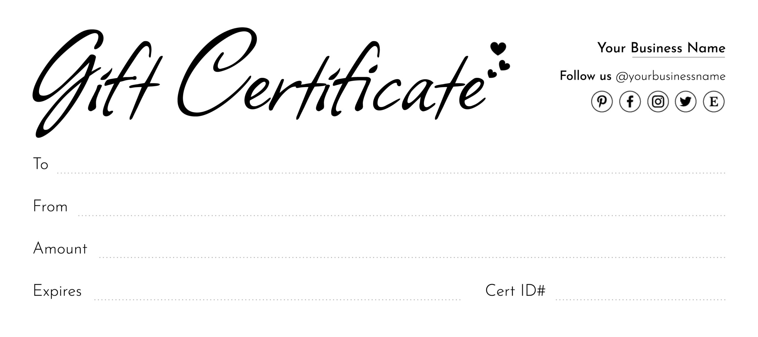 Printable Blank Gift Certificate Free Google Docs Template Gdoc io