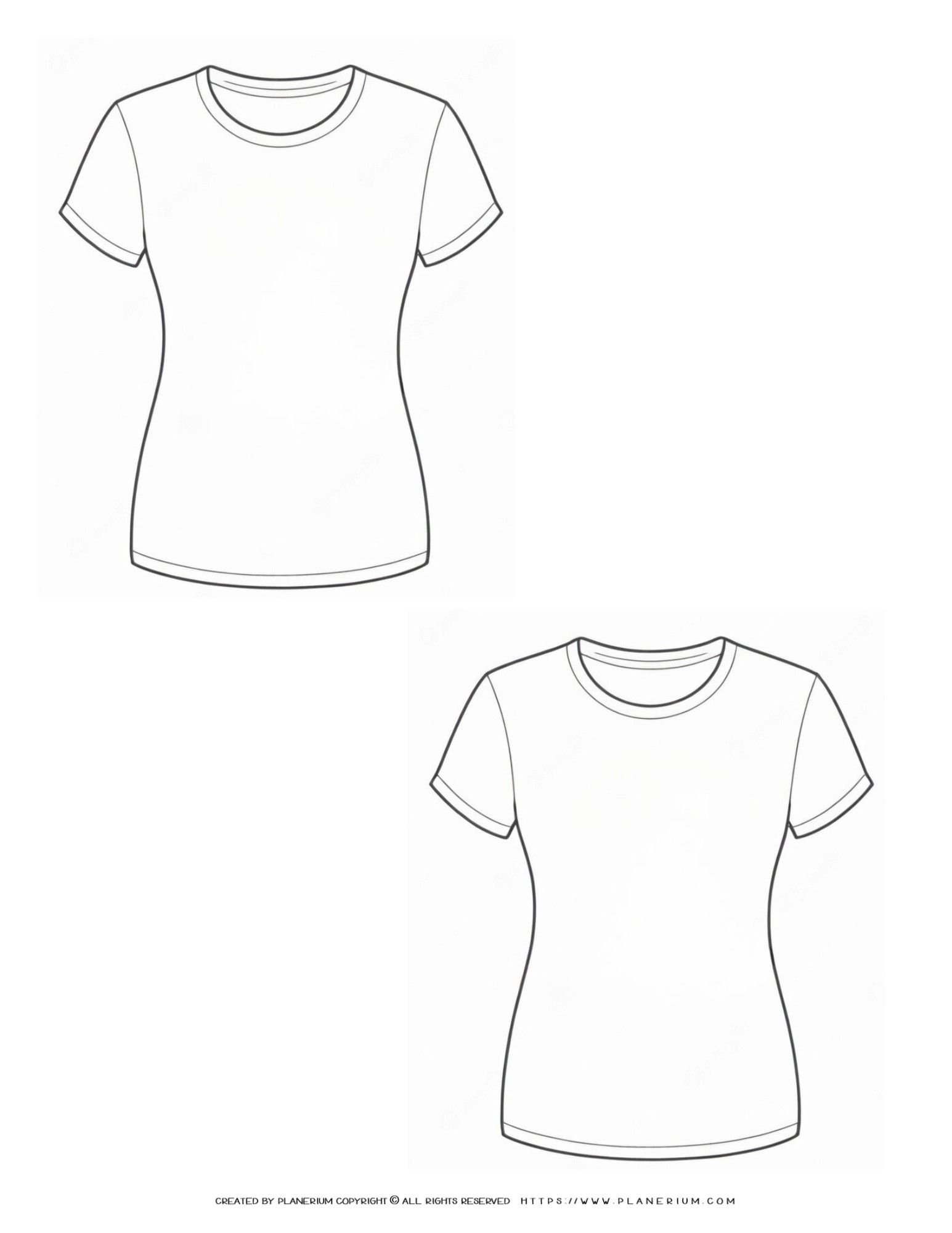 Free Printable T Shirt Template