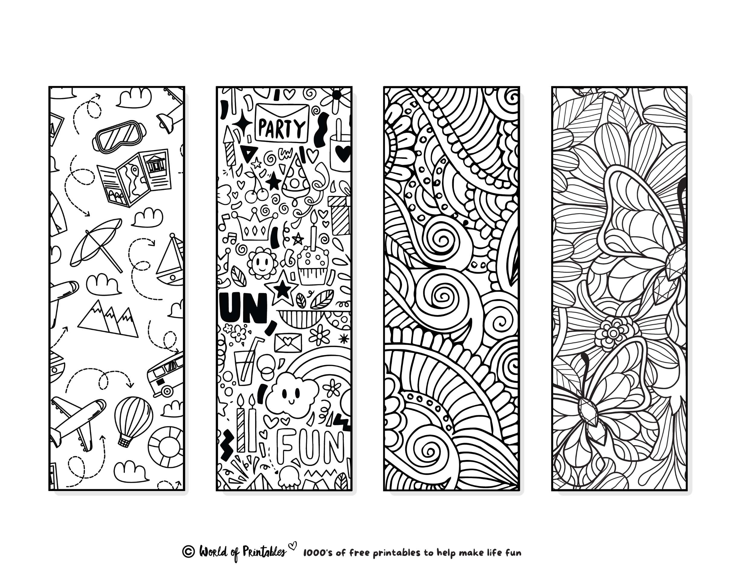 Printable Bookmarks To Color 120 For Adults U0026 Kids World Of Worksheets Library Printable Bookmarks To Color 120 For Adults U0026 Kids World Of Worksheets Library