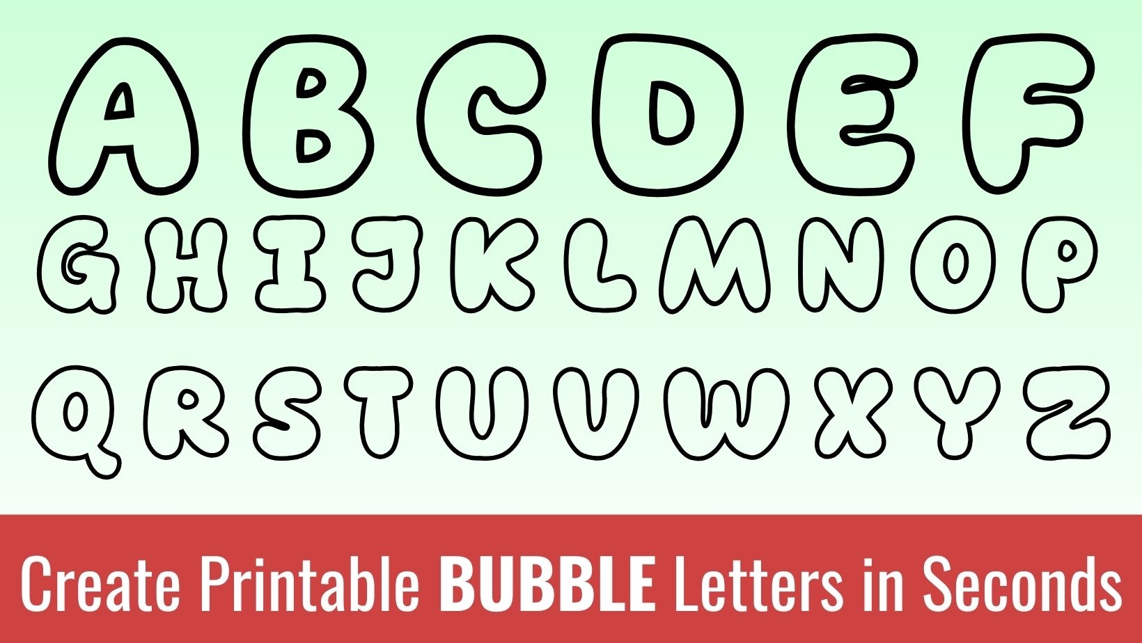 Printable Bubble Letters Free Alphabet Font U0026 Letter Templates Worksheets Library