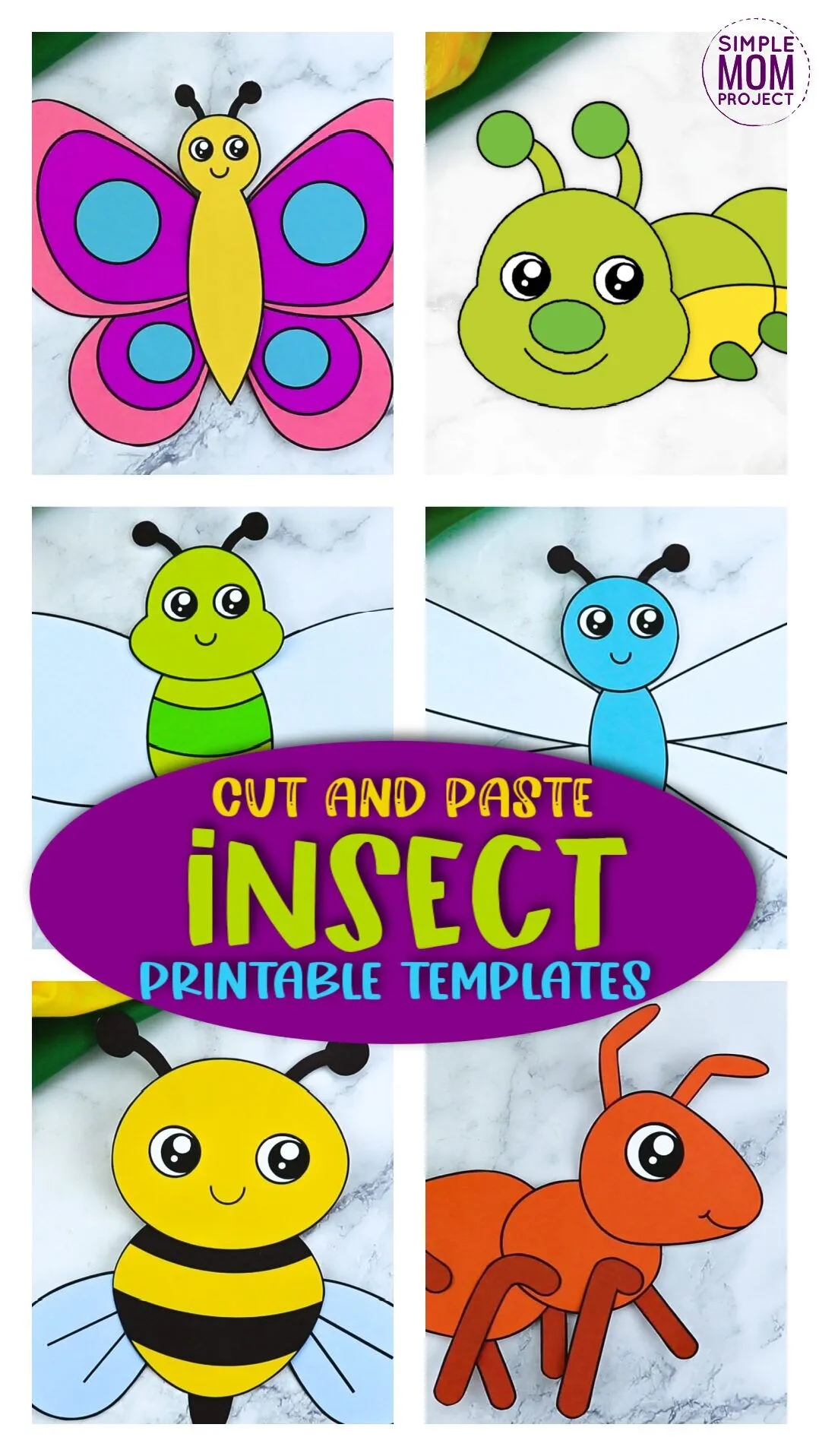 Printable Bug And Insect Craft Templates Simple Mom Project Printable Bug And Insect Craft Templates Simple Mom Project