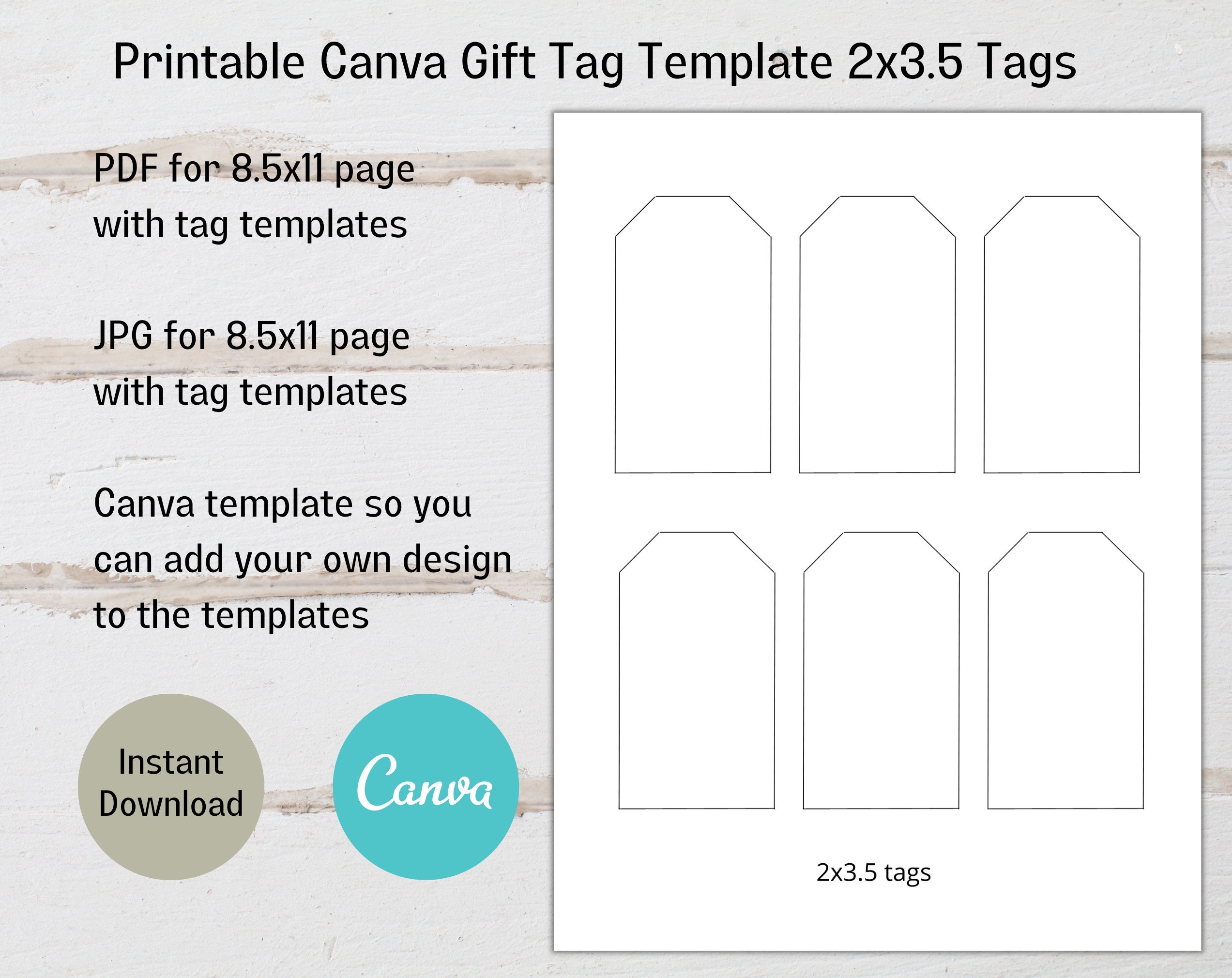 Printable Tags Template Free
