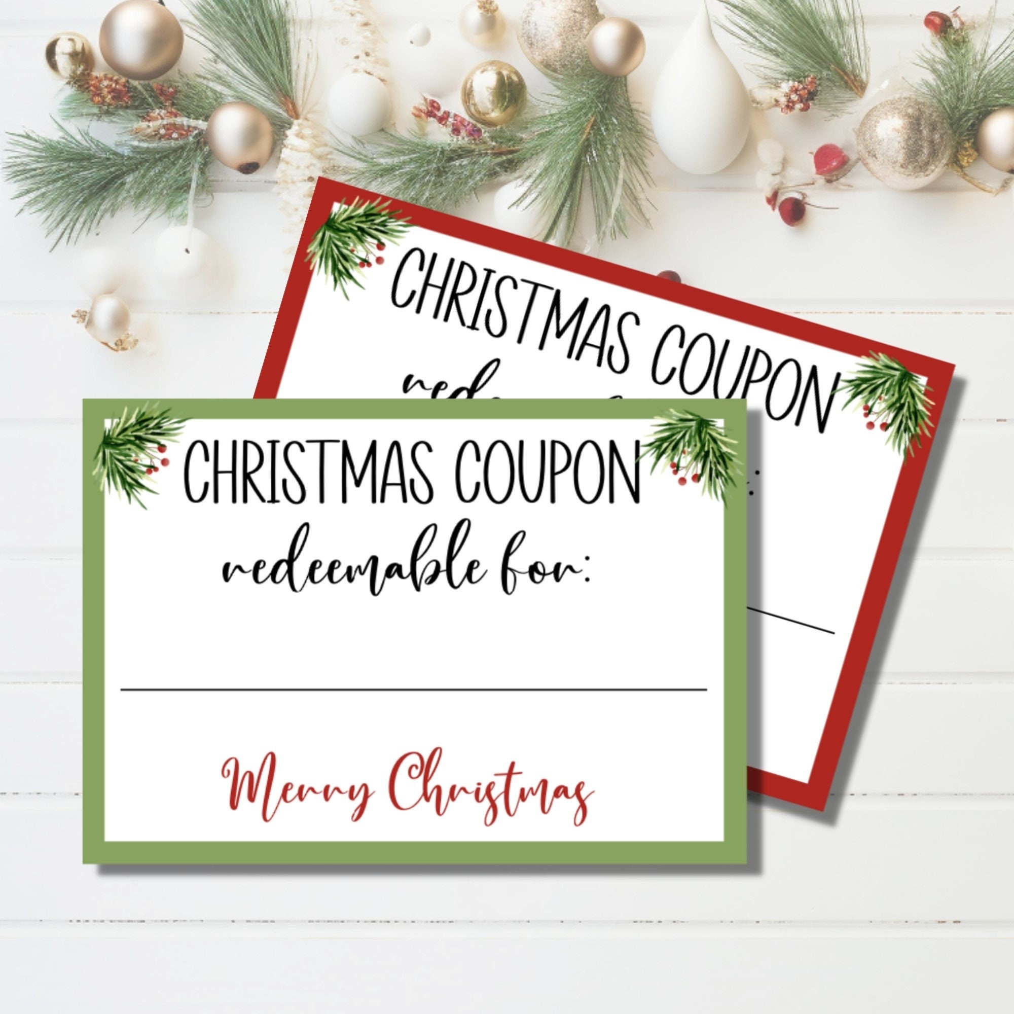 Printable Christmas Coupons 2x3 5 Printable Christmas Coupons 2x3 5