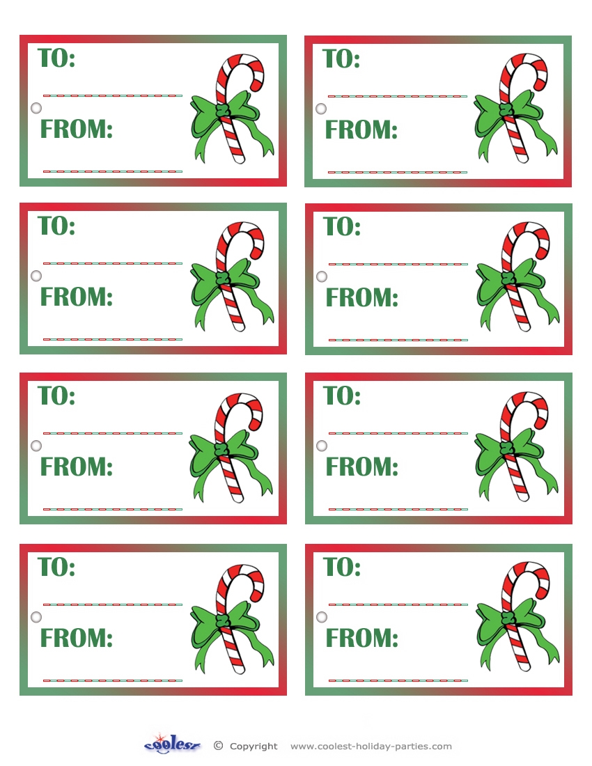 Free Printable Candy Cane Gram Template