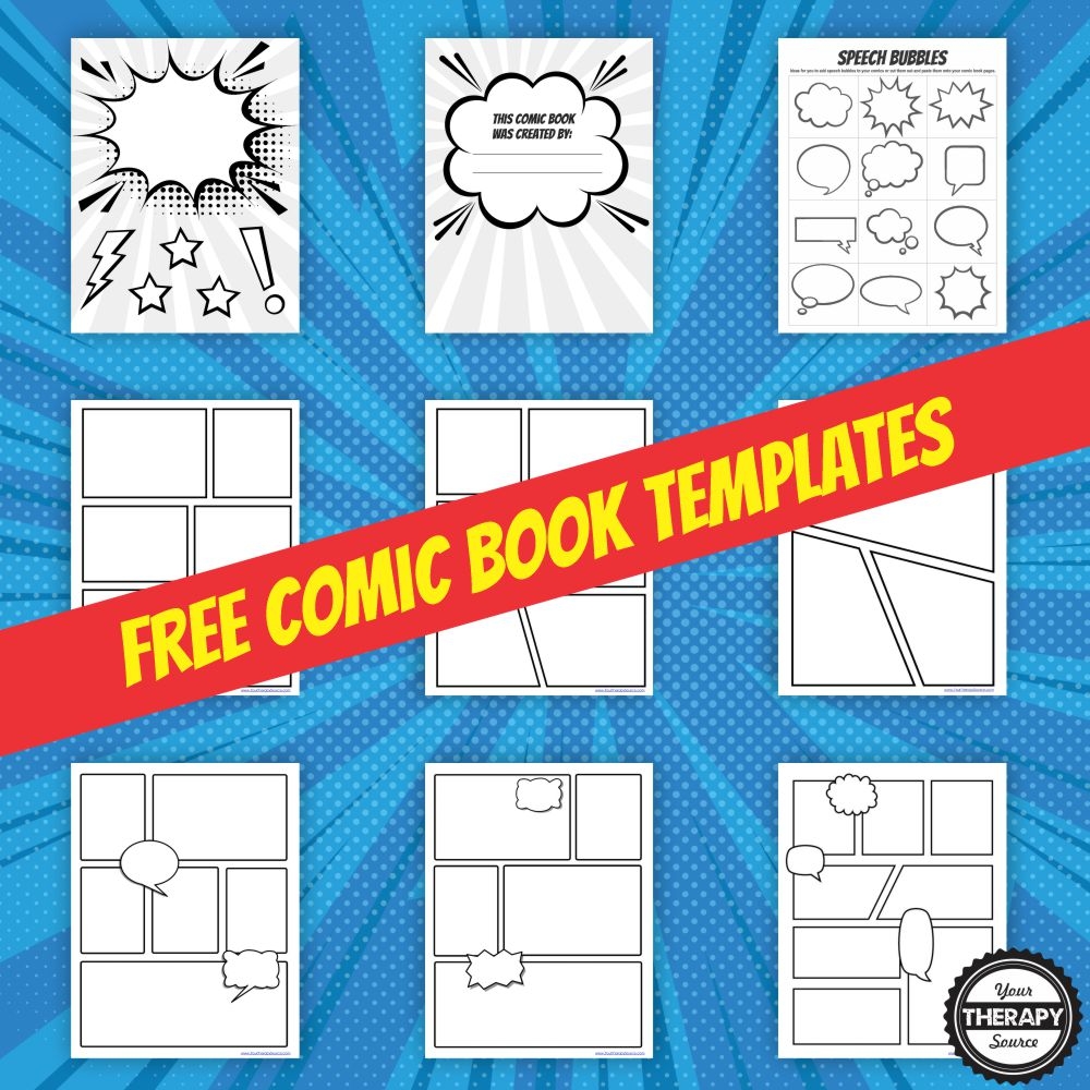 Printable Comic Strip Template A Free Resource For All Ages