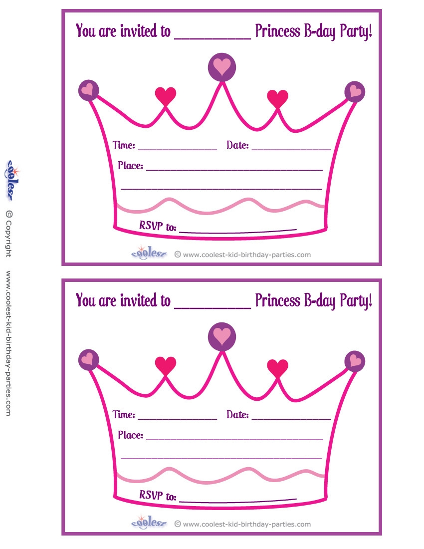 Free Princess Crown Template Printable
