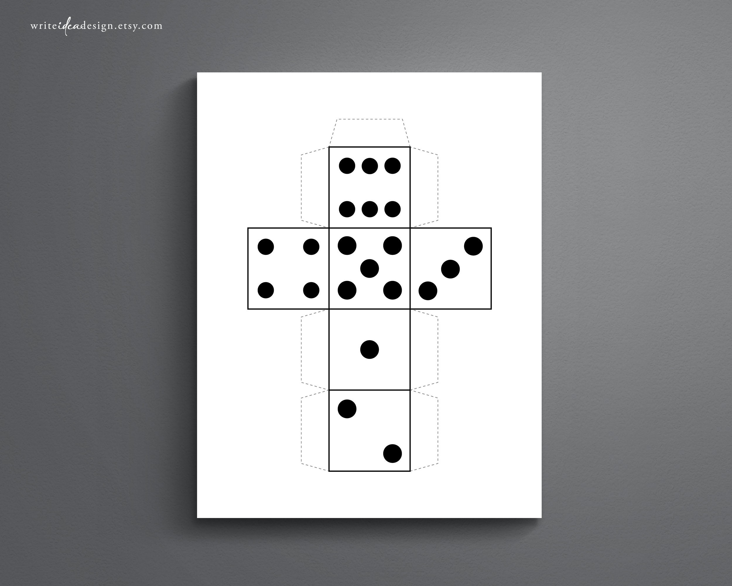 Dice Template Printable Free Dice Template Printable Free