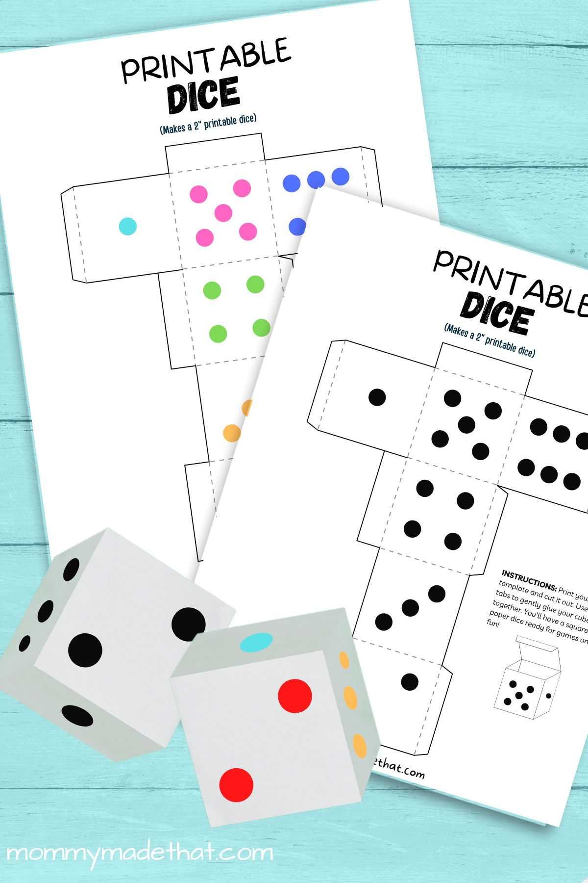 Printable Dice Template How To Make Paper Dice Worksheets Library Printable Dice Template How To Make Paper Dice Worksheets Library