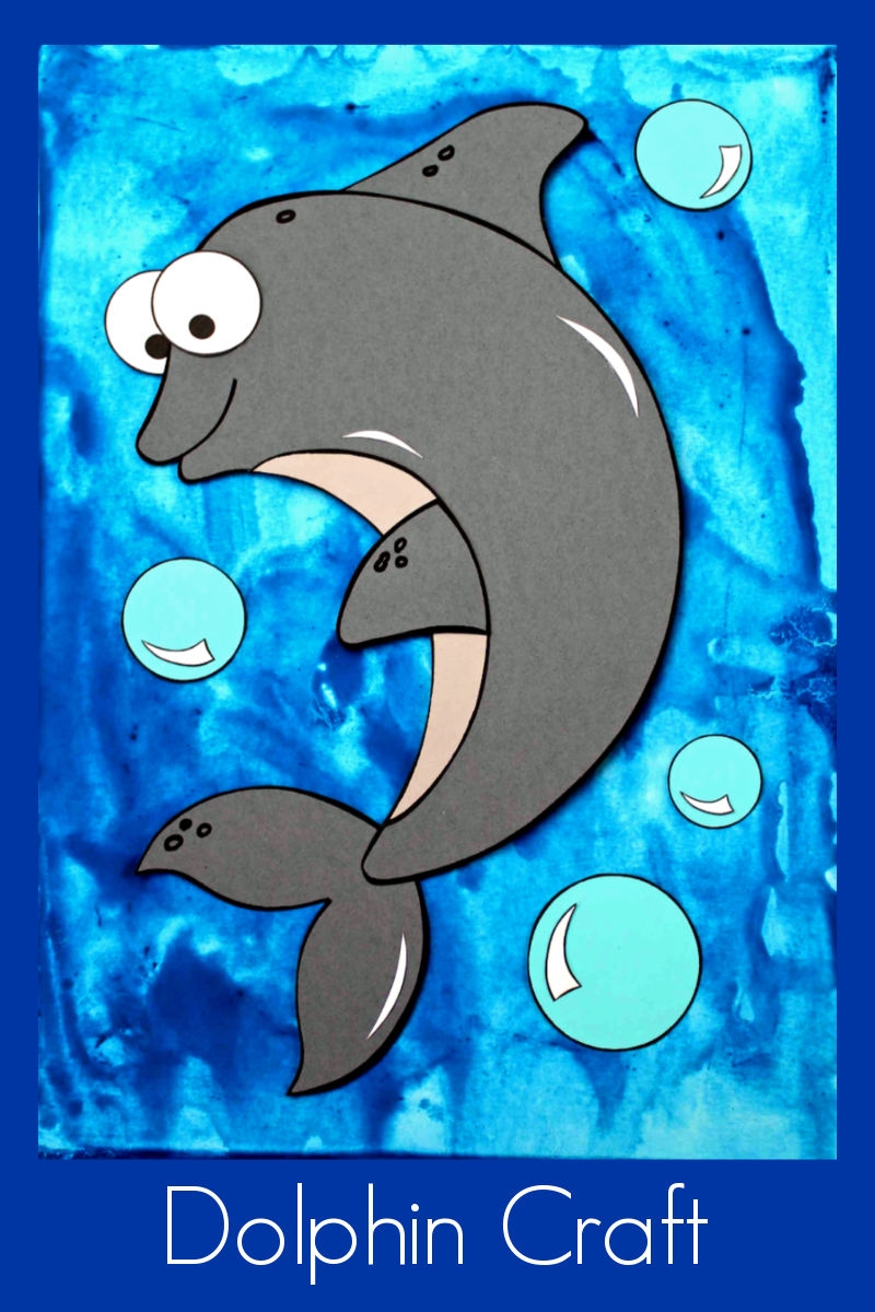 Printable Dolphin Craft For Under The Sea Fun Mama Likes This