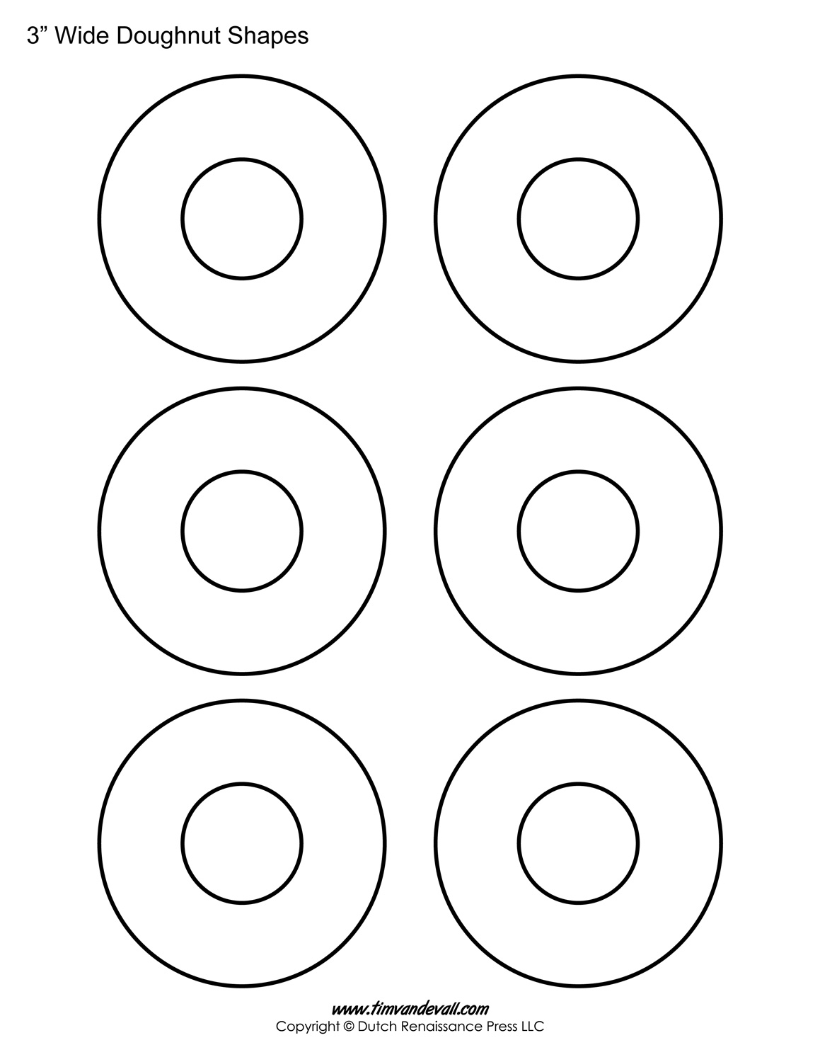 Donut Template Free Printable Donut Template Free Printable