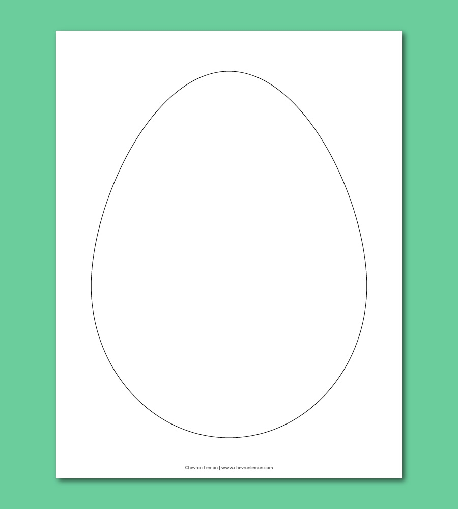 Printable Egg Templates In Different Sizes Chevron Lemon Printable Egg Templates In Different Sizes Chevron Lemon
