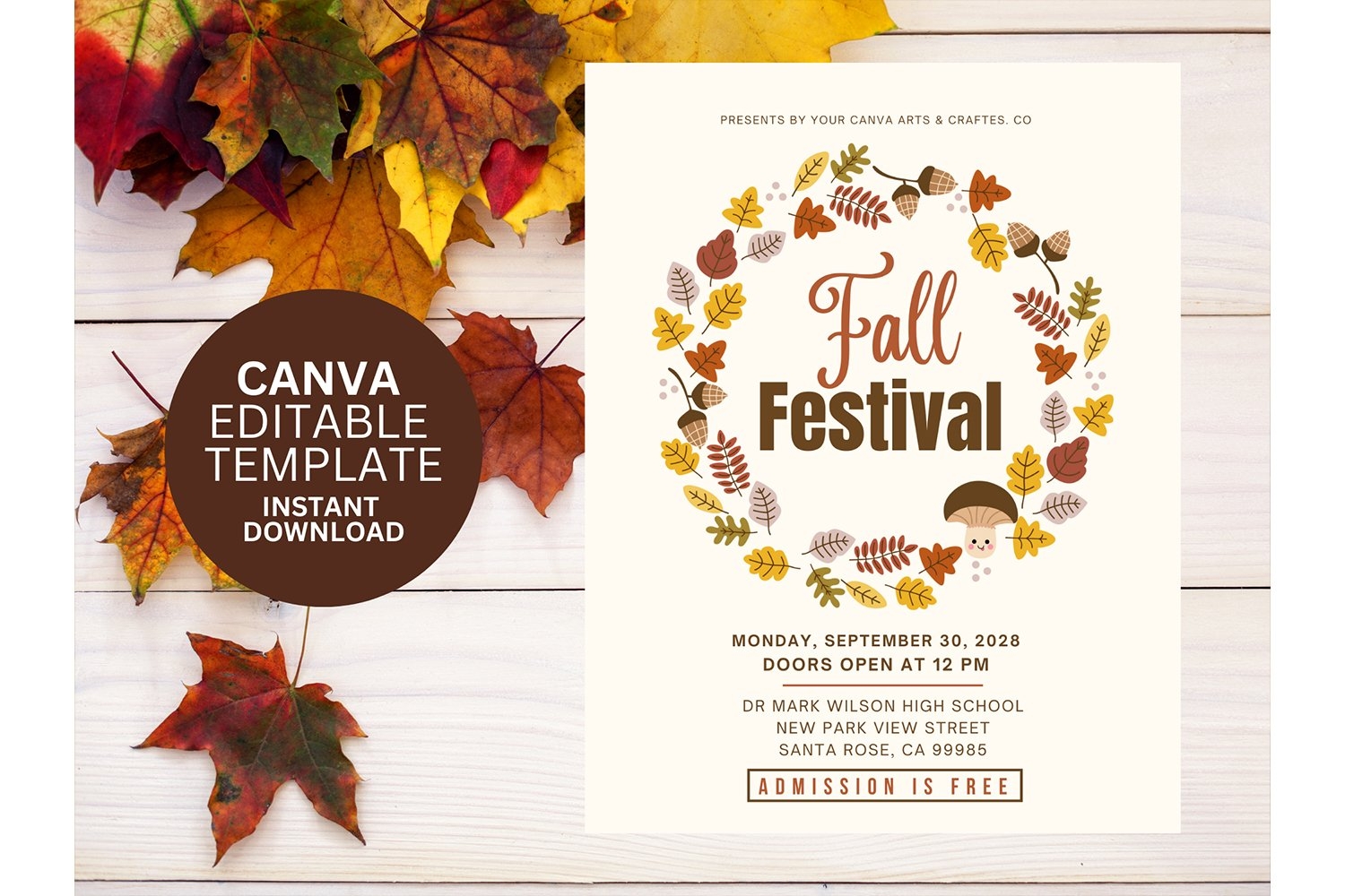 Printable Fall Festival Flyer Template 2179465 