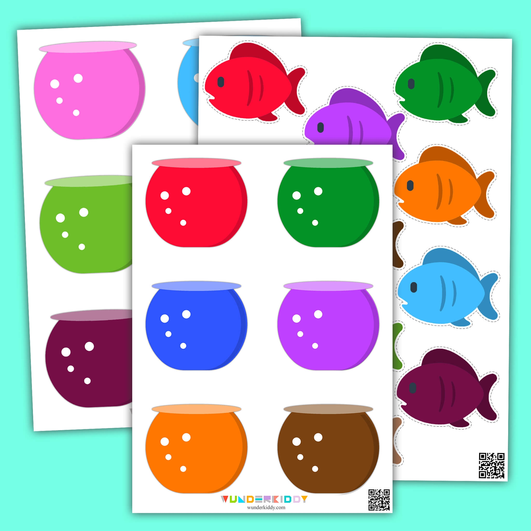 Free Printable Colored Fish Template Free Printable Colored Fish Template