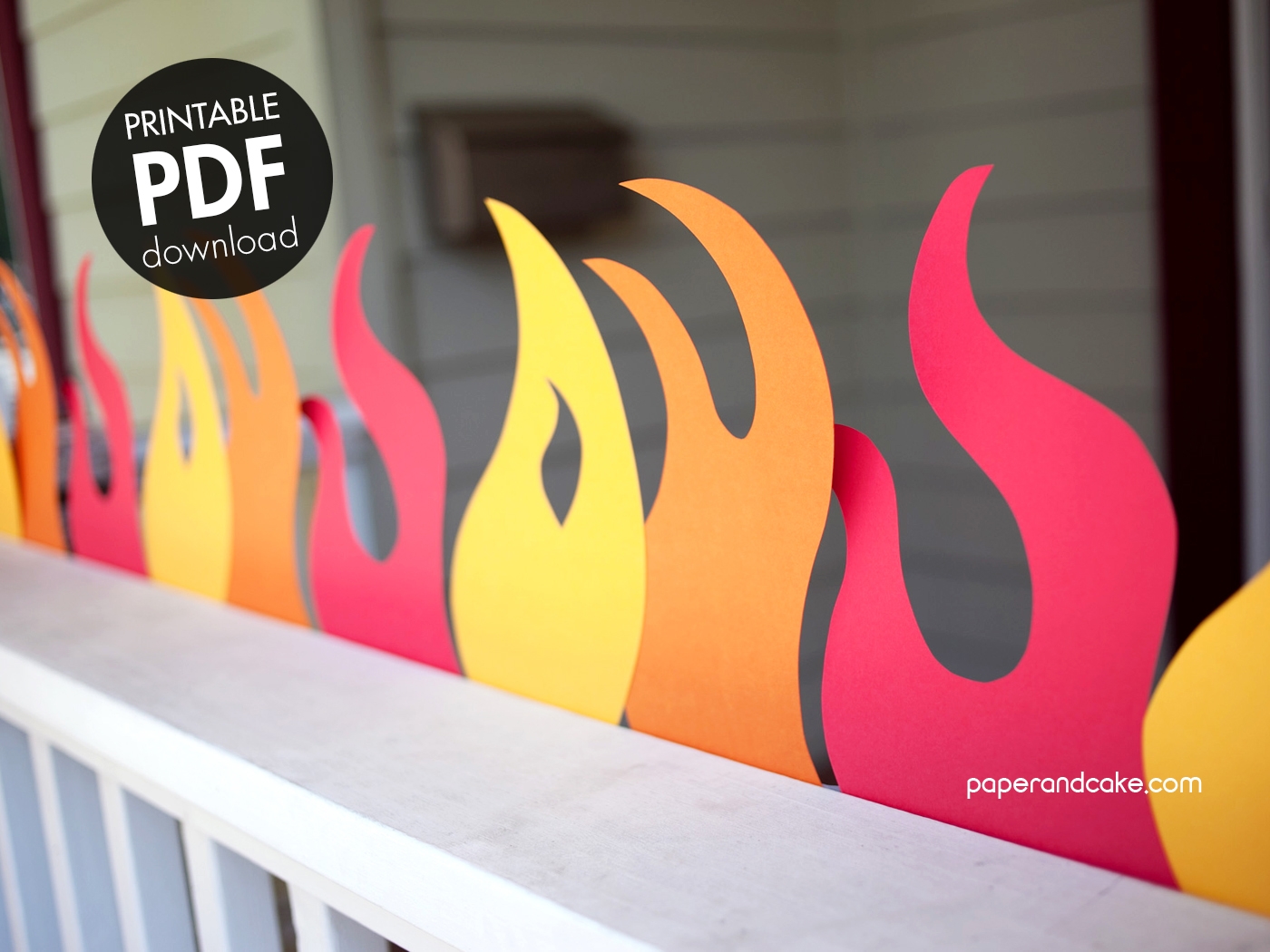 Printable Flames And Flame Templates Paper And Cake