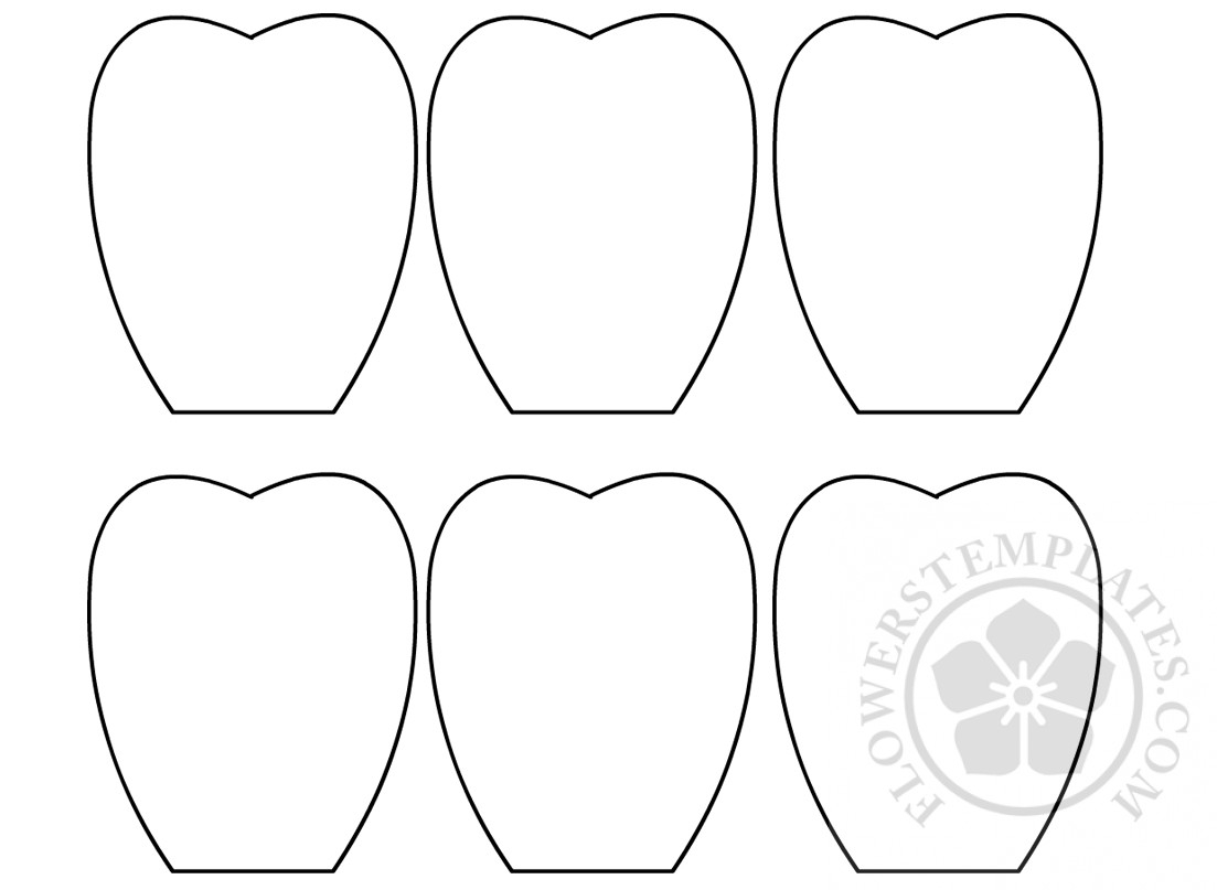 Flower Petal Template Free Printable