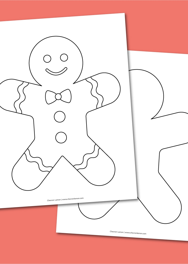 Gingerbread Template Printable Free