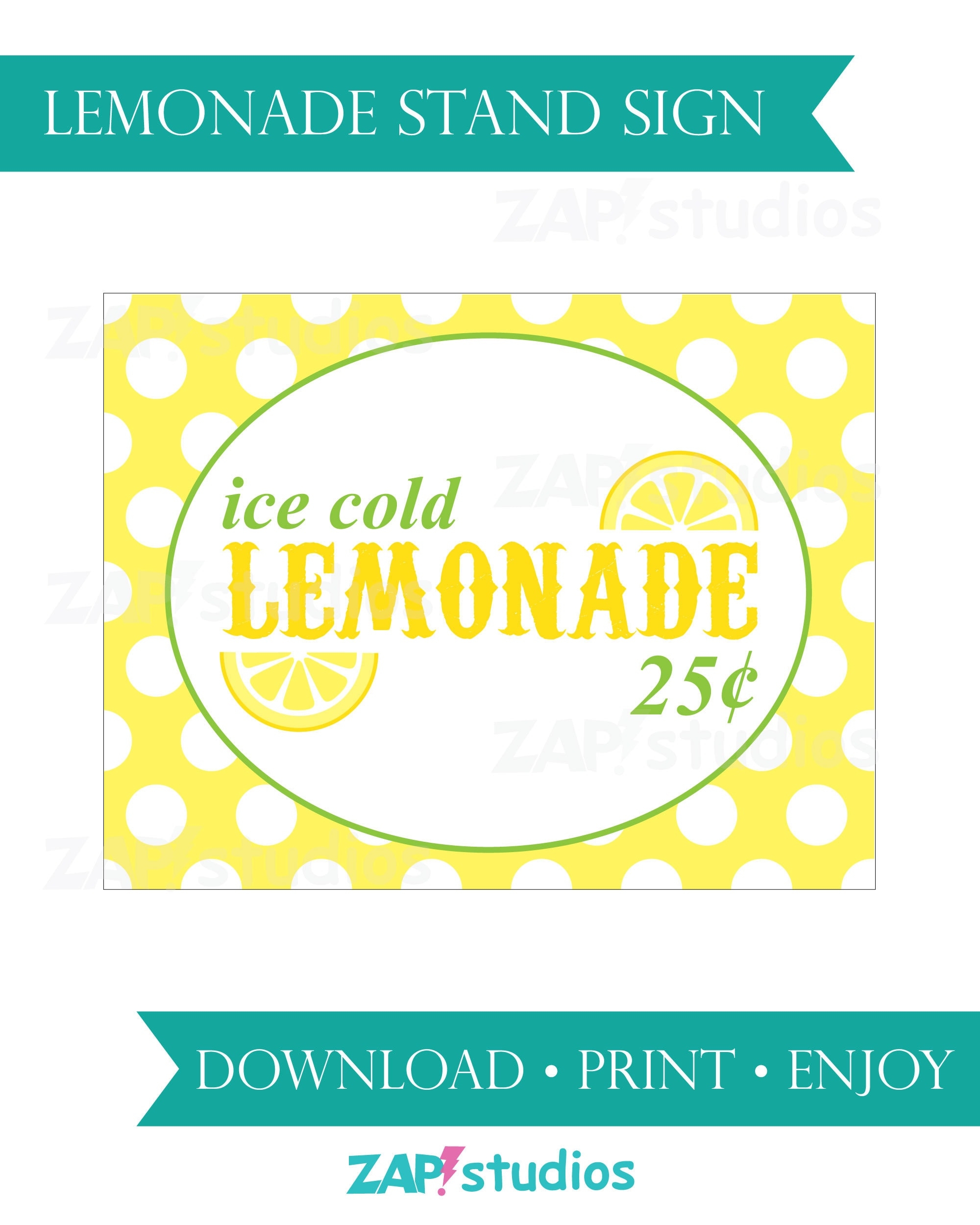 Free Printable Lemonade Stand Sign Template