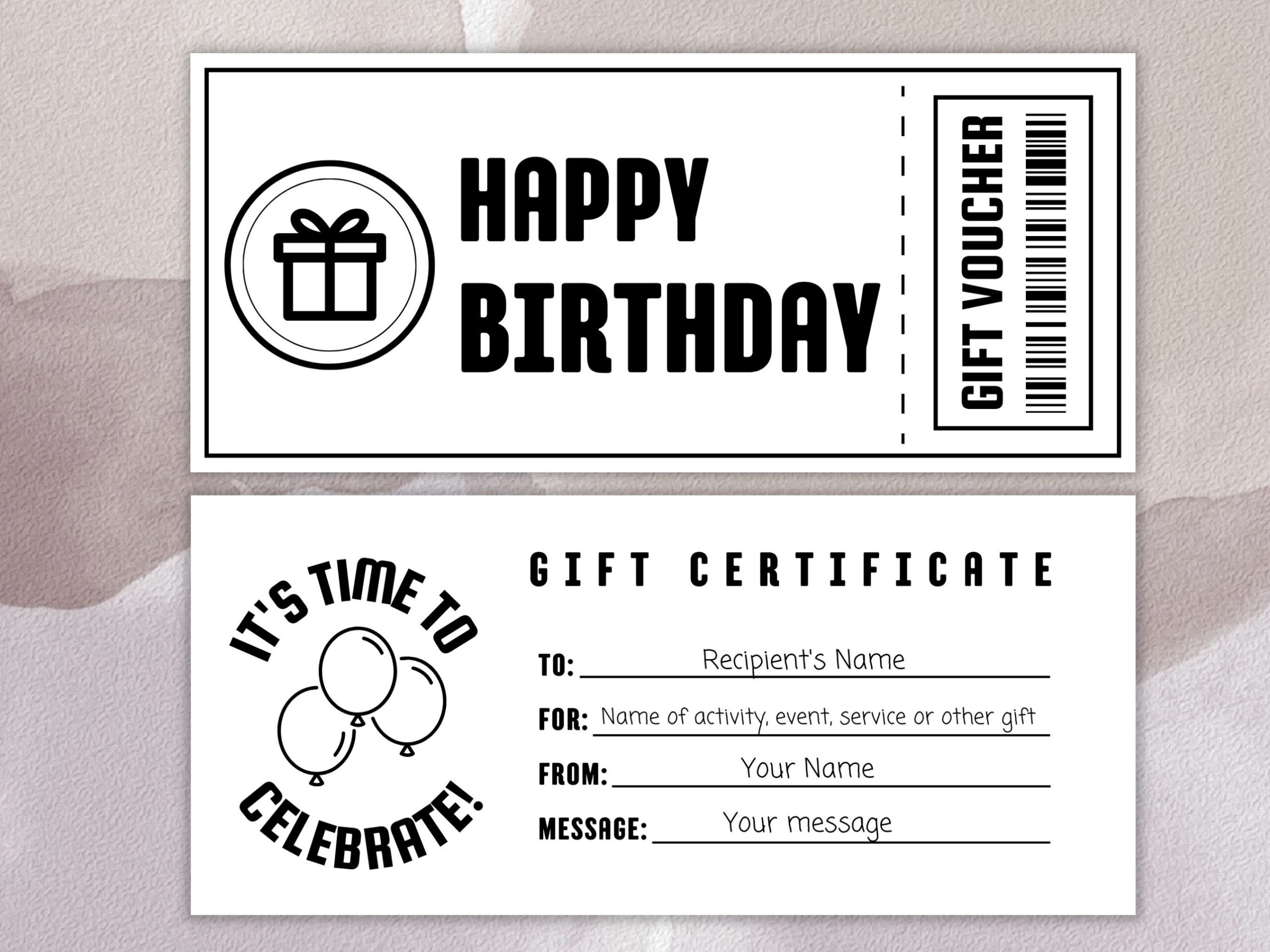 Printable Otiginal Birthday Certificate Template