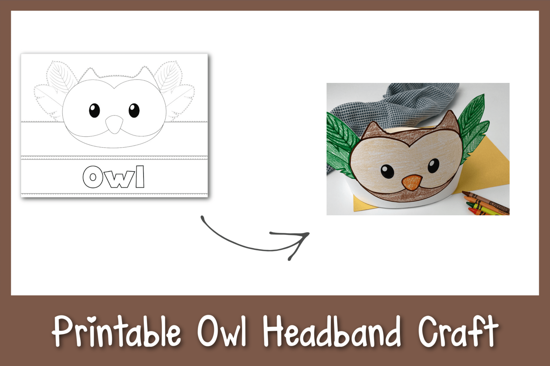 Printable Owl Headband Craft Free Template Printable Owl Headband Craft Free Template
