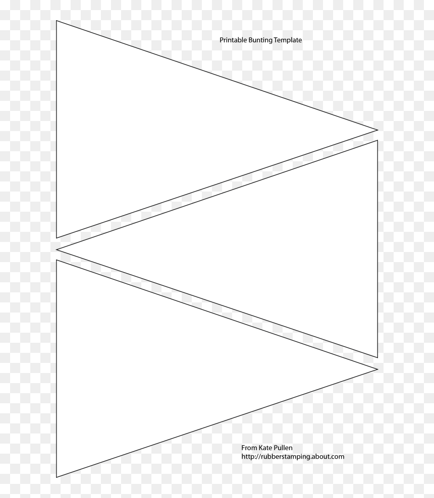 Printable Paper Bunting Template HD Png Download Vhv