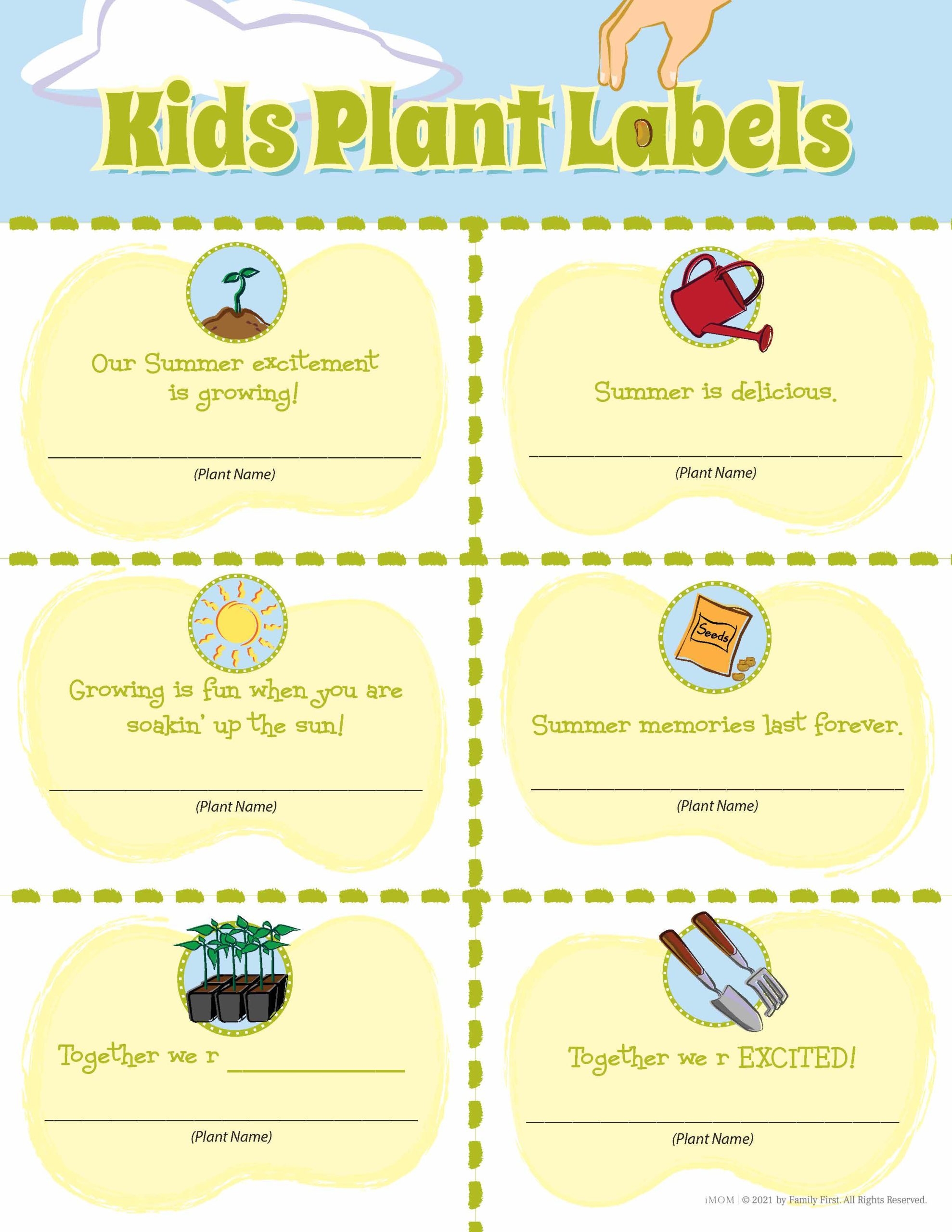 Printable Plant Labels For Kids IMOM Worksheets Library Printable Plant Labels For Kids IMOM Worksheets Library