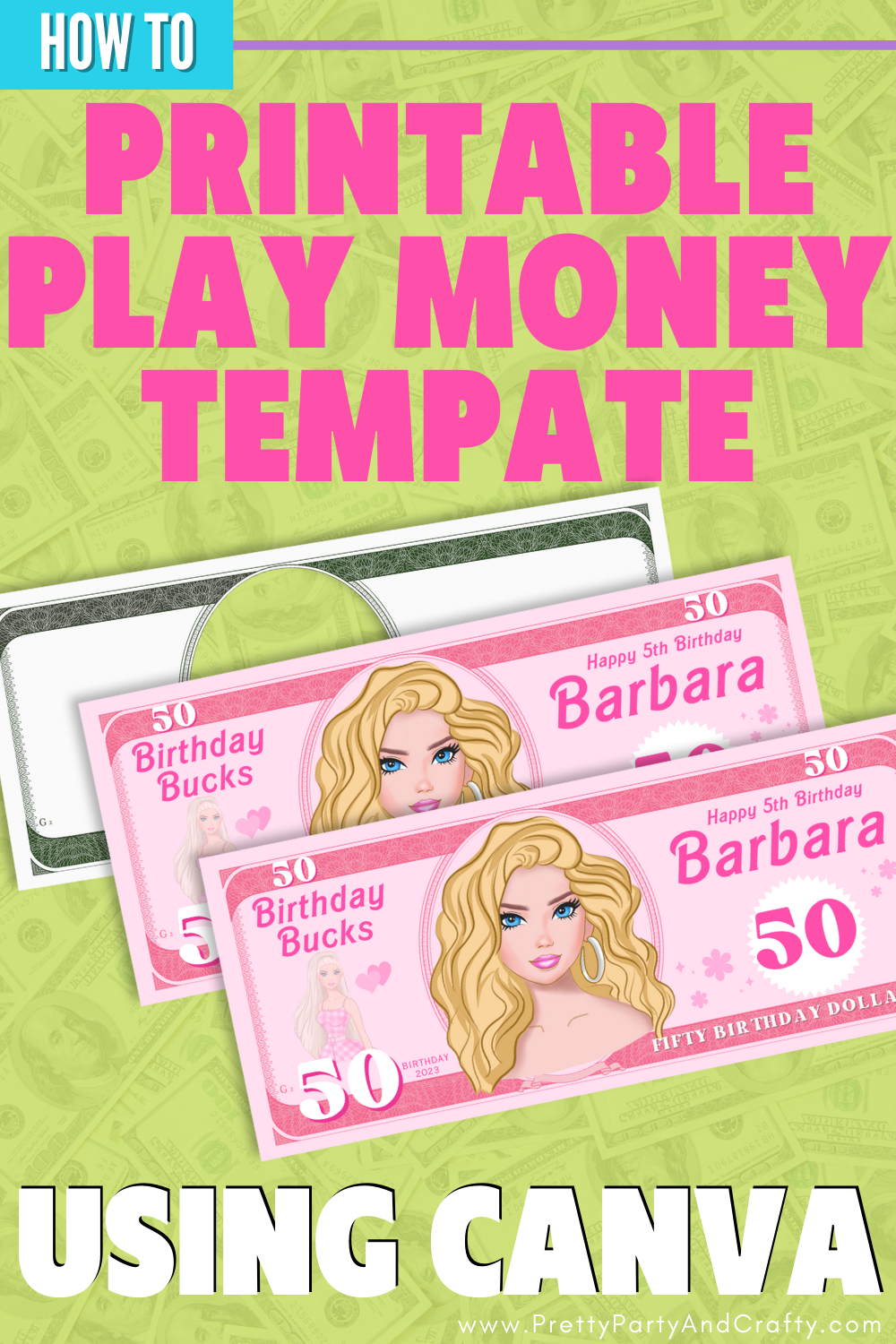 Printable Play Money Template Make Your Own In Canva Pretty Printable Play Money Template Make Your Own In Canva Pretty