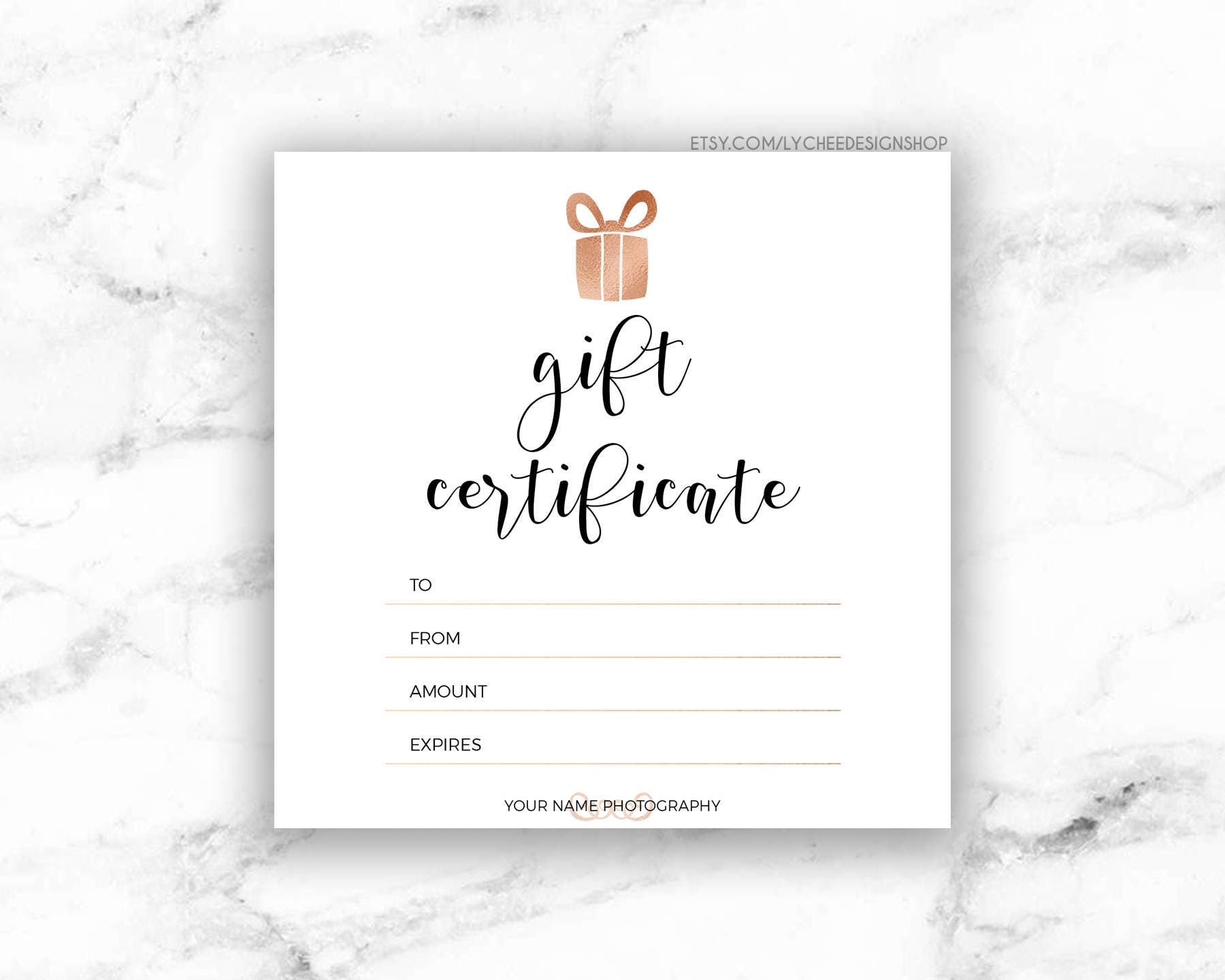 Printable Gift Certificate Template Free Download