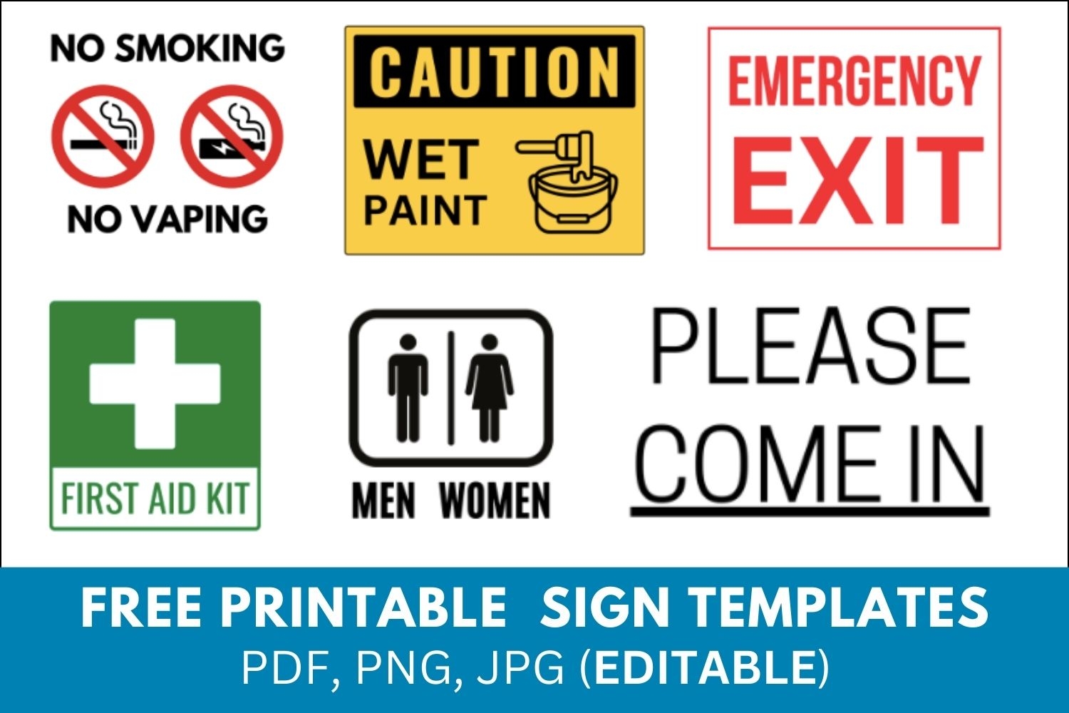 Printable Sign Templates Free PDF Downloads Printable Sign Templates Free PDF Downloads