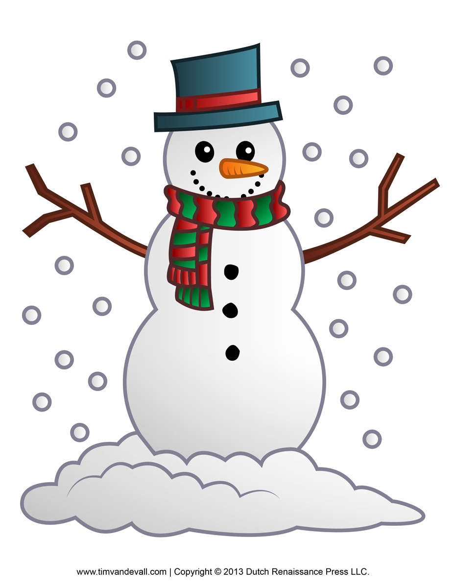 Free Printable Snowman Template