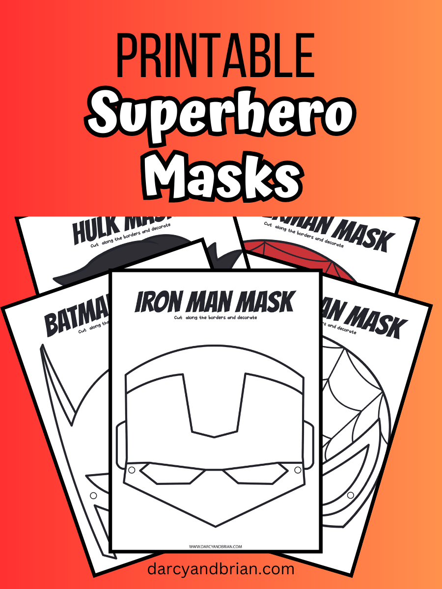 Printable Superhero Masks Fun For Kids Of All Ages Printable Superhero Masks Fun For Kids Of All Ages