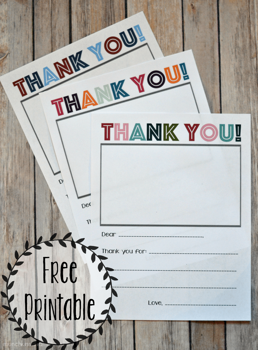 Printable Thank You Note Three Little Ferns Family Lifestyle Blog Printable Thank You Note Three Little Ferns Family Lifestyle Blog