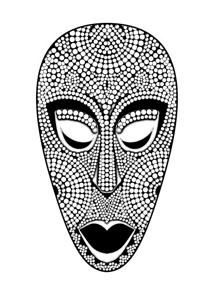 Printable Tribal Mask Coloring Page Download Print Or Color Online For Free