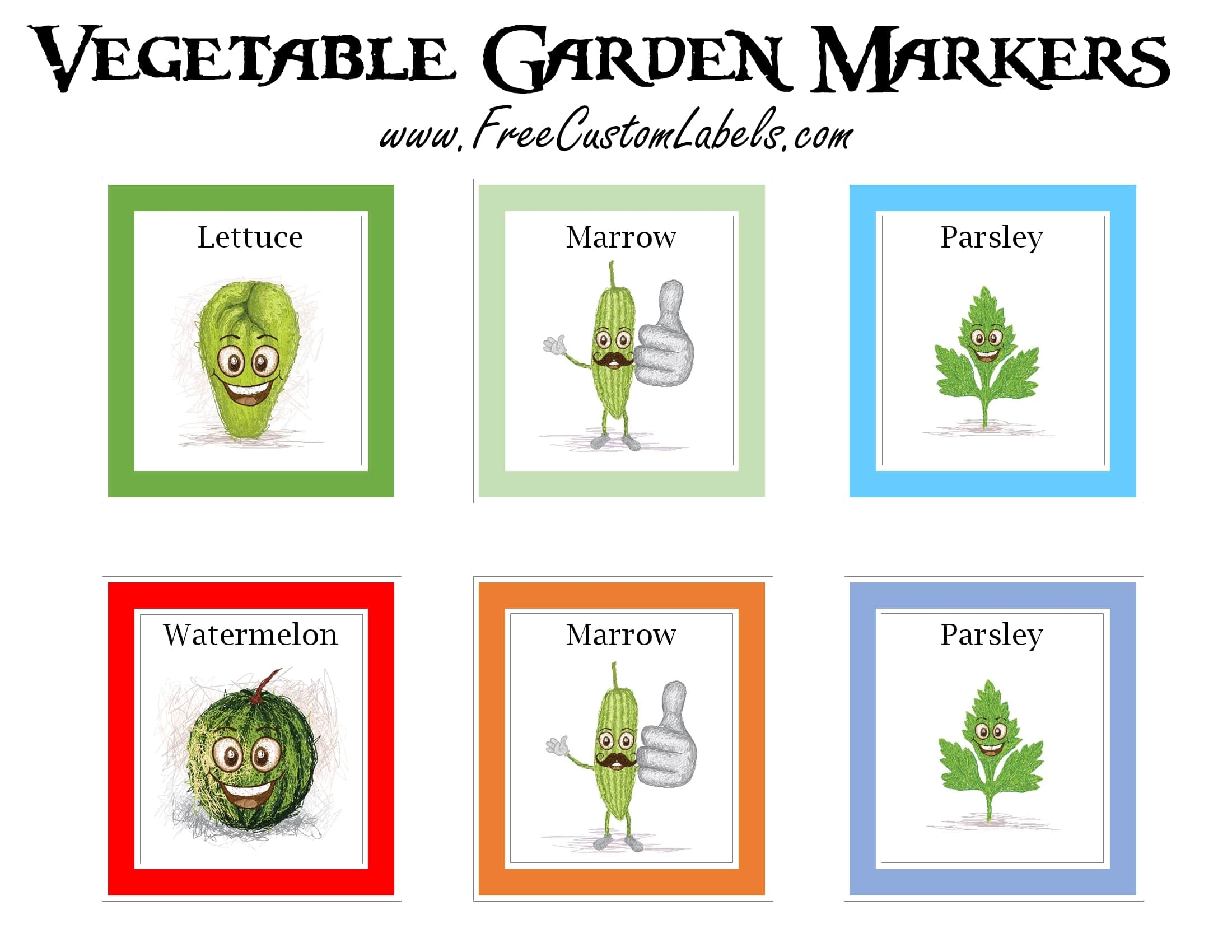 Printable Vegetable Garden Markers Free Instant Download Printable Vegetable Garden Markers Free Instant Download