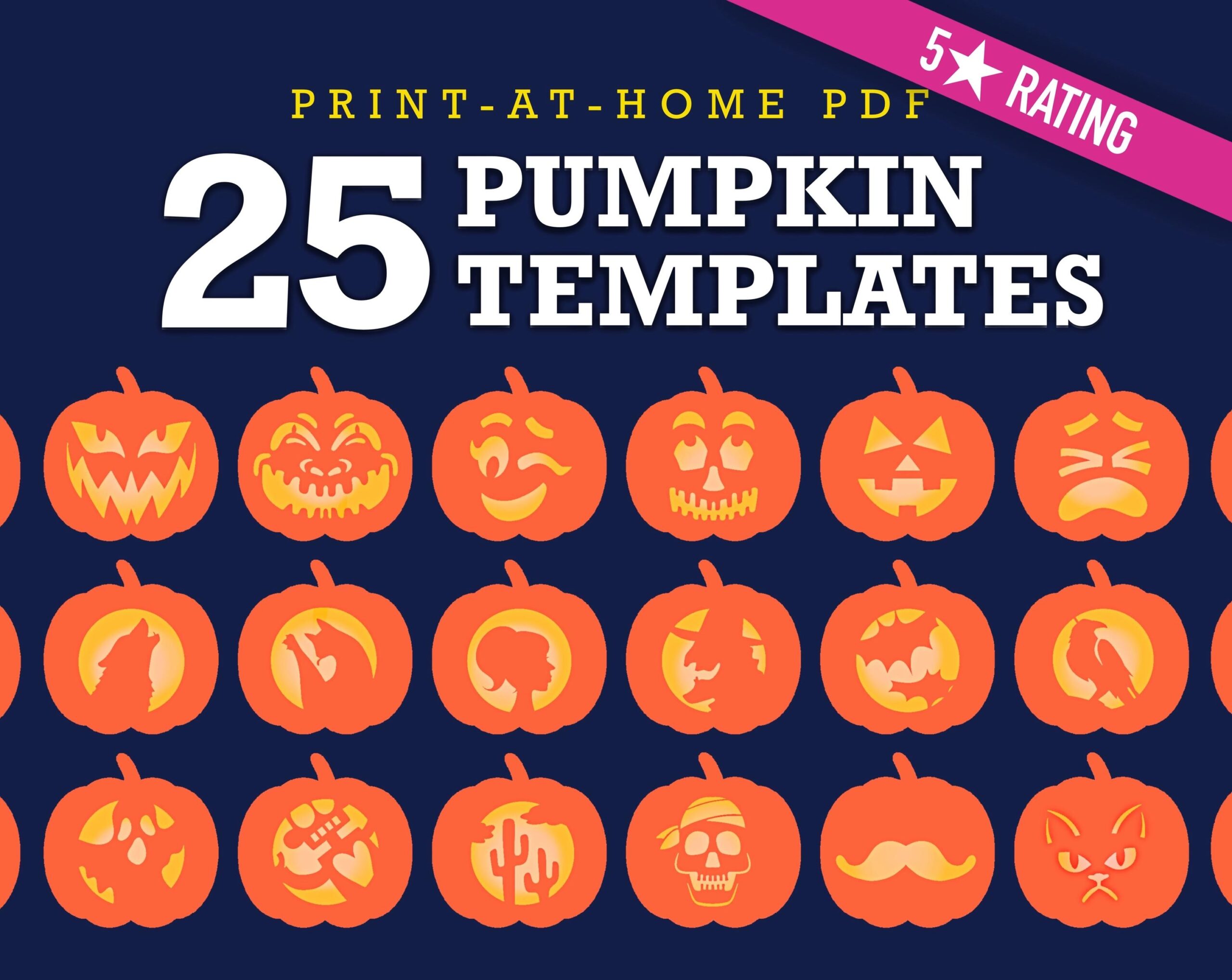 Printable Pumpkin Carving Templates Free