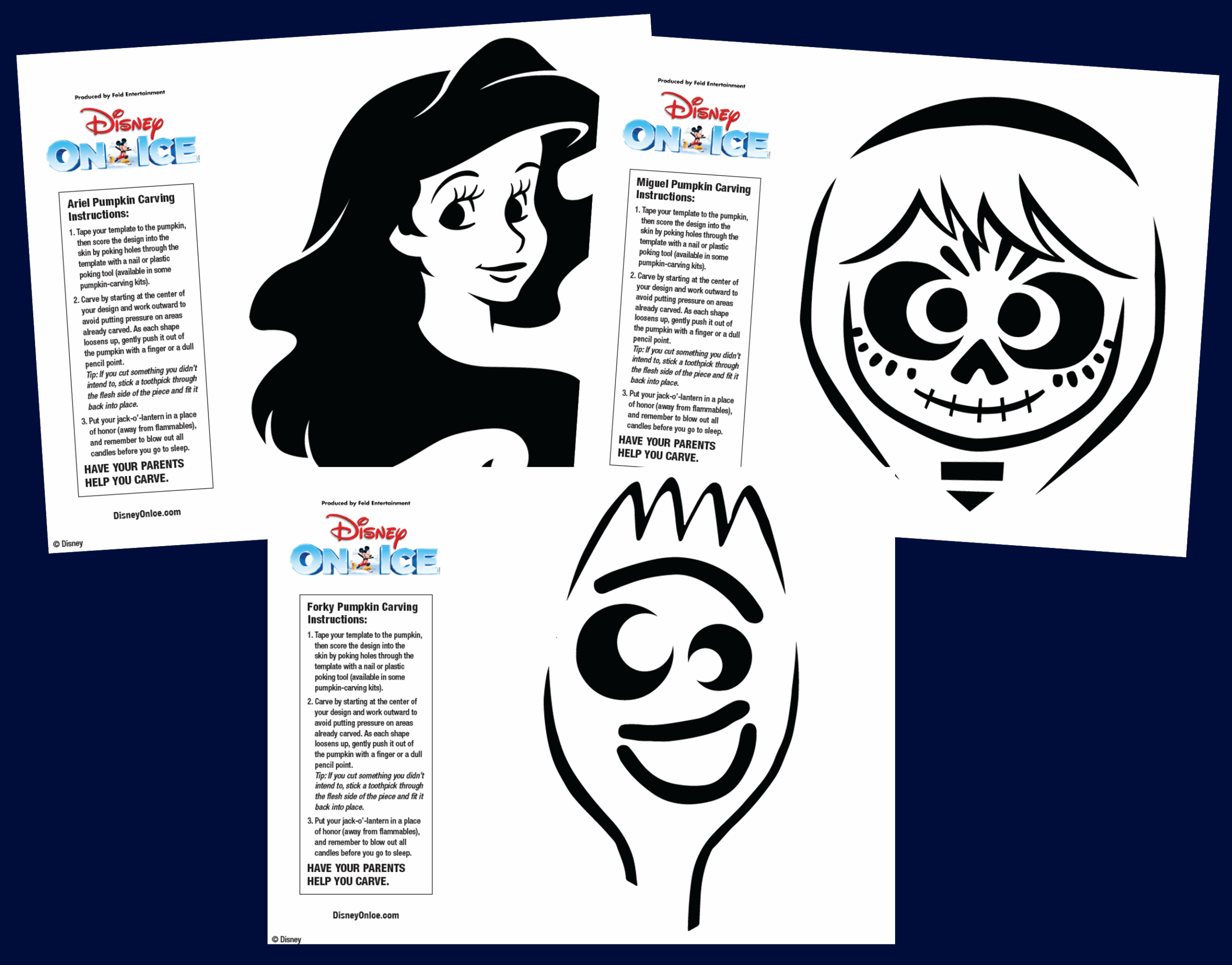 PUMPKIN STENCILS Fun The Official Site Of Disney On Ice